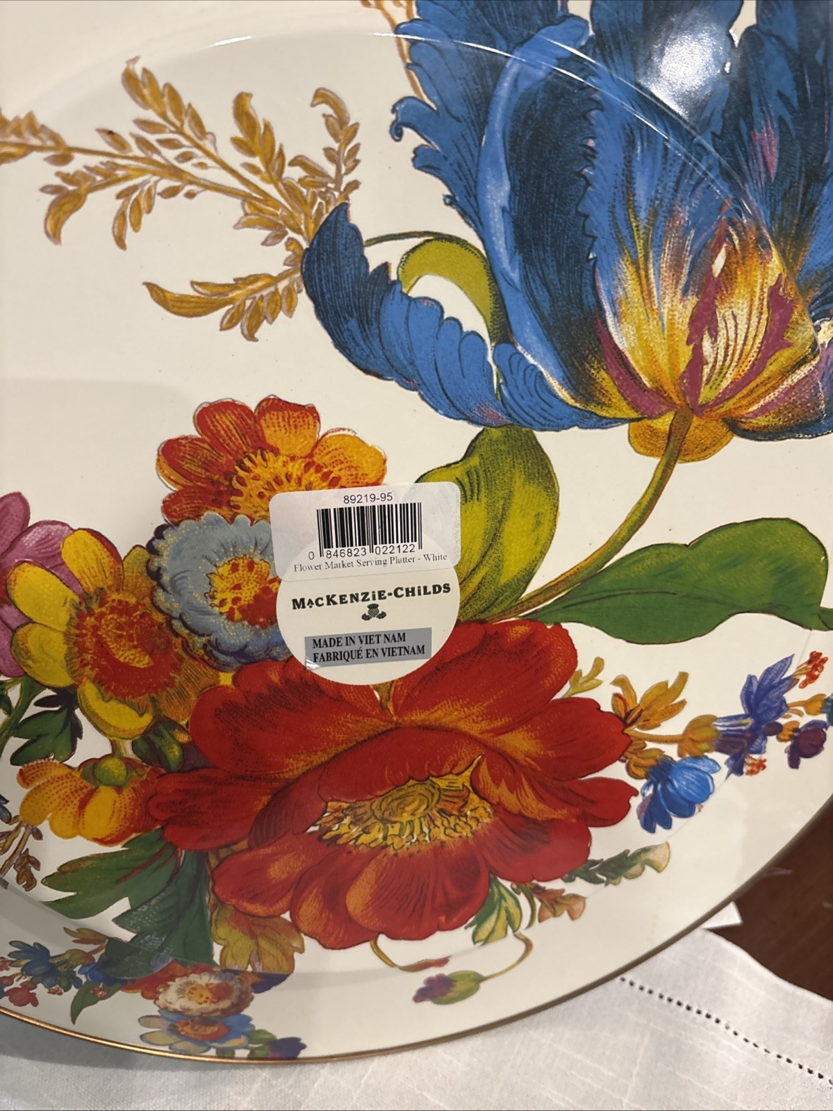 McKenzie-Childs 16 In Enamel Serving Platter