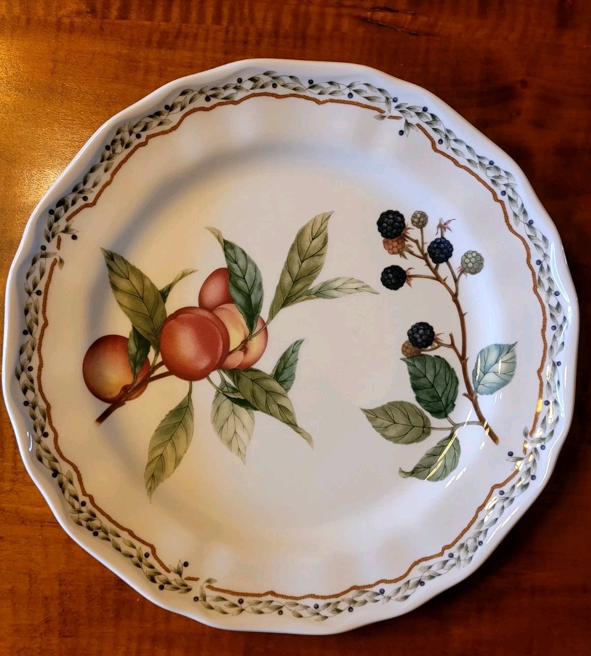 2 Noritake Casual Gourmet “GOURMET HARVEST” Dinner Plates 10-5/8″