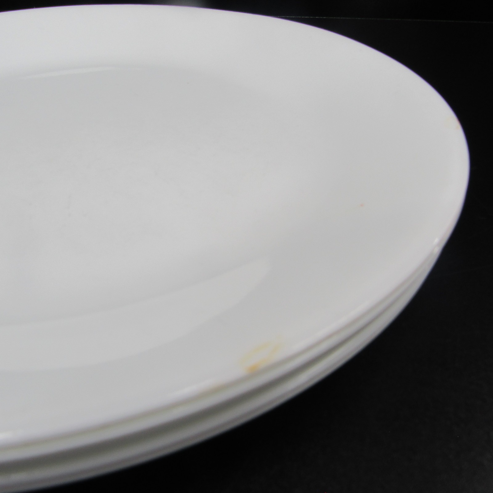 5 Corelle Winter Frost 10″ White Dinner Plates Vitrelle Made in USA
