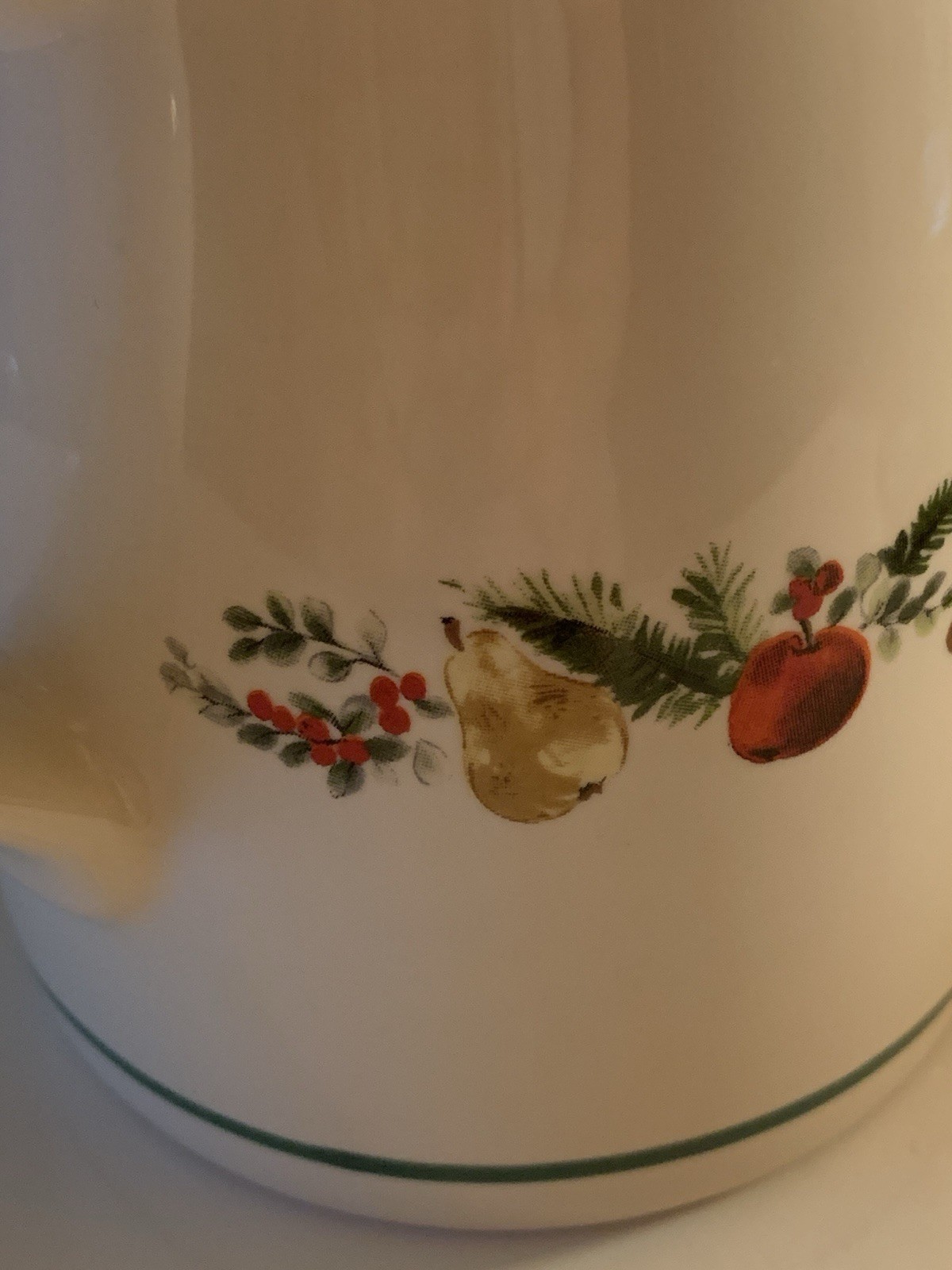 Pfaltzgraff Sugar Plum Holiday Pattern Stoneware Pitcher Creamer