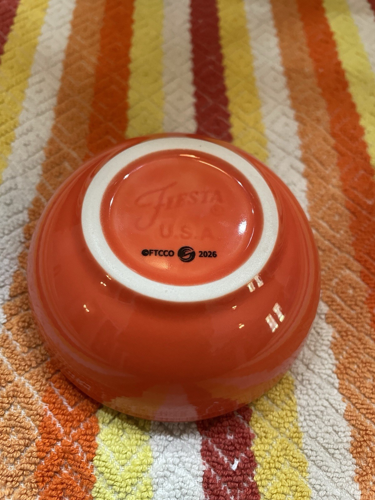 Fiesta FTCCO Happy Pumpkin Mini Pinch Bowl 2026 New Pristine Free Shipping 5 Oz