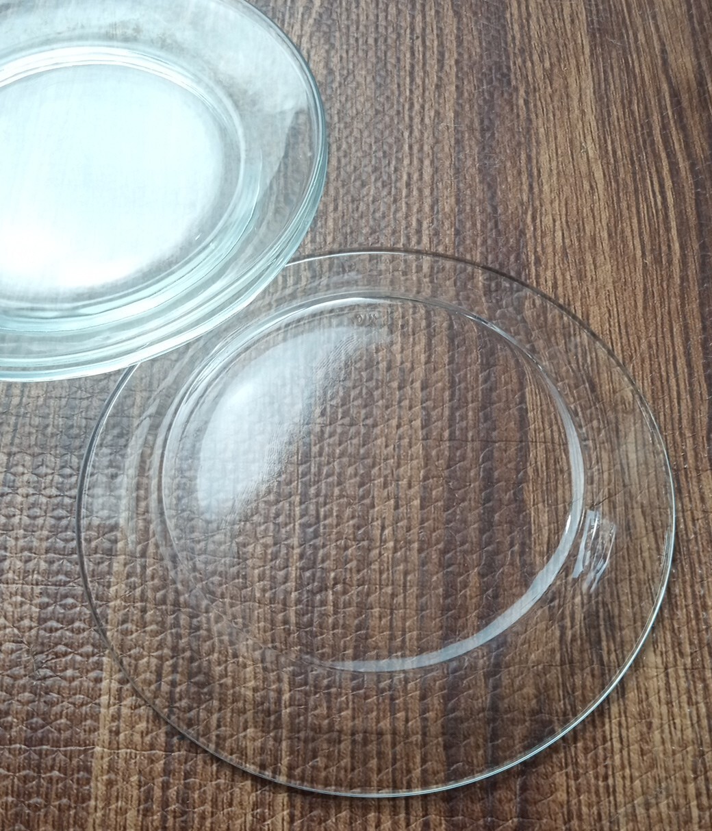 KIG Indonesia Clear Pressed Glass 7″ Set of 3 Vintage