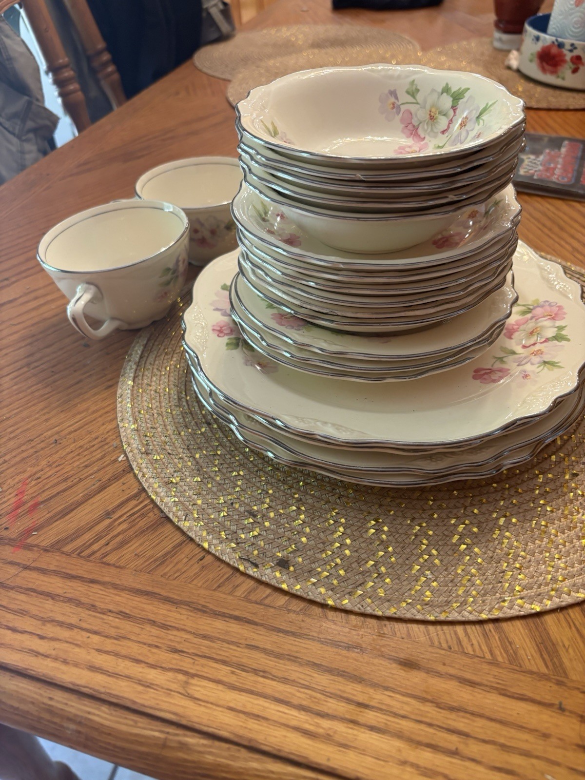 Vintage Homer Laughlin Virginia Rose Mixed Lot of 20 Pieces