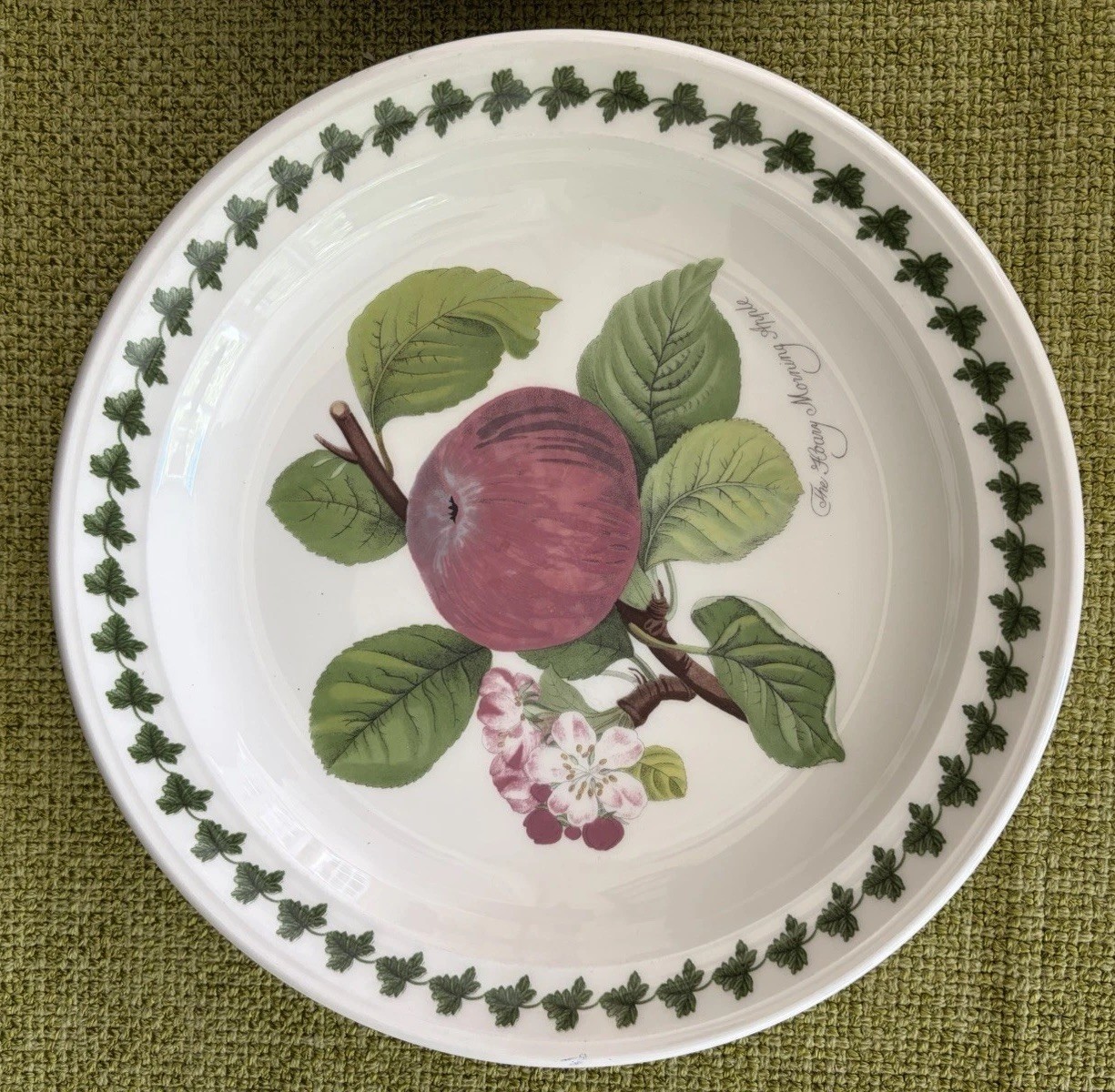 3 Portmeirion Pomona 8/58” Salad Plates w/Border-Fruit Patterns Made In England