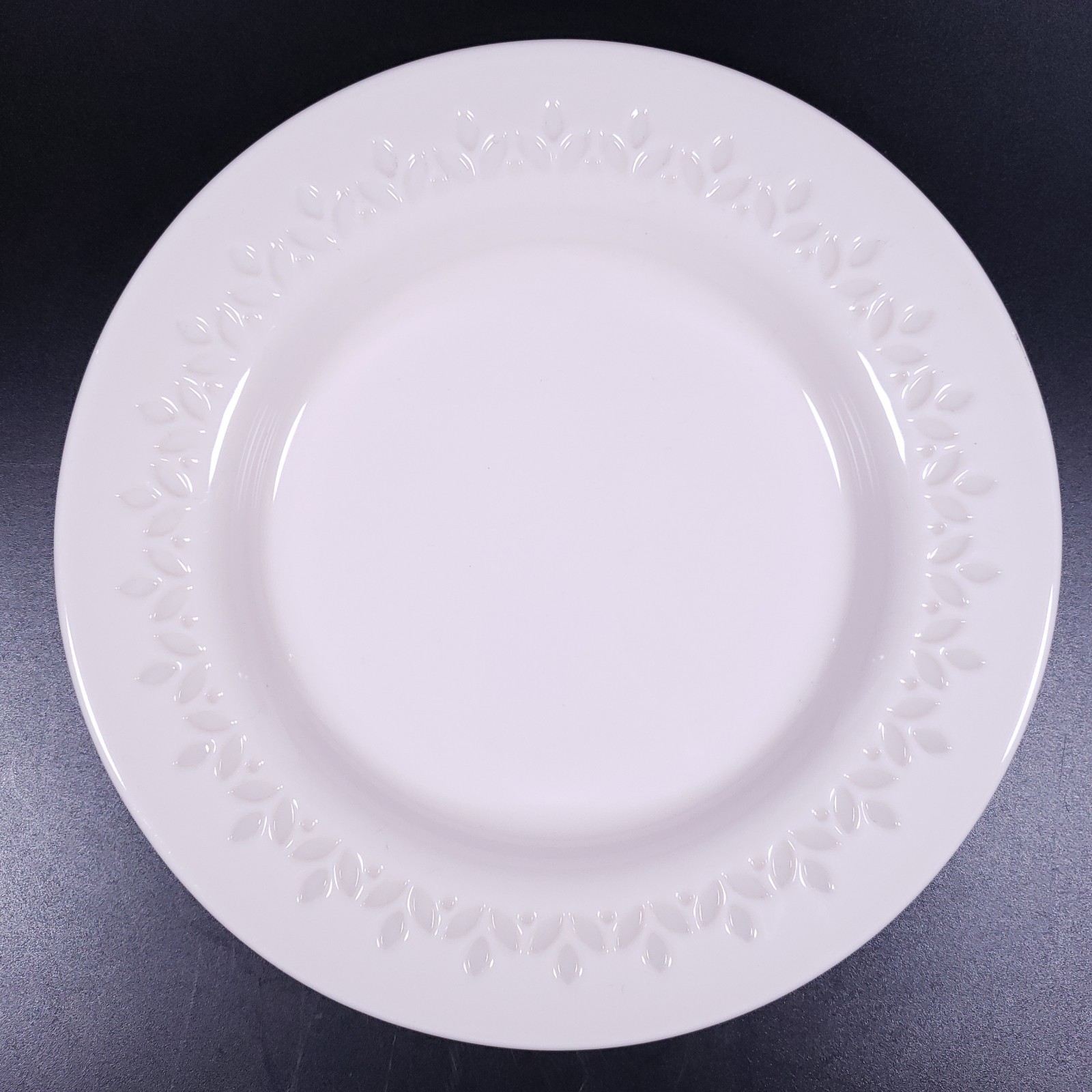 IKEA PARADISISK Off White Shell Pink Floral Tempered Glass SALAD PLATE SET