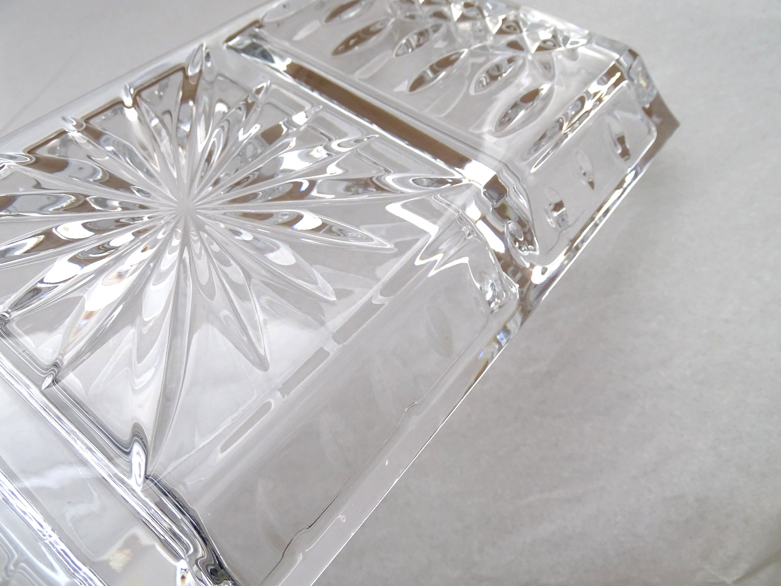 Waterford Crystal Lismore 3-Part Serving Dish / Free Shipping