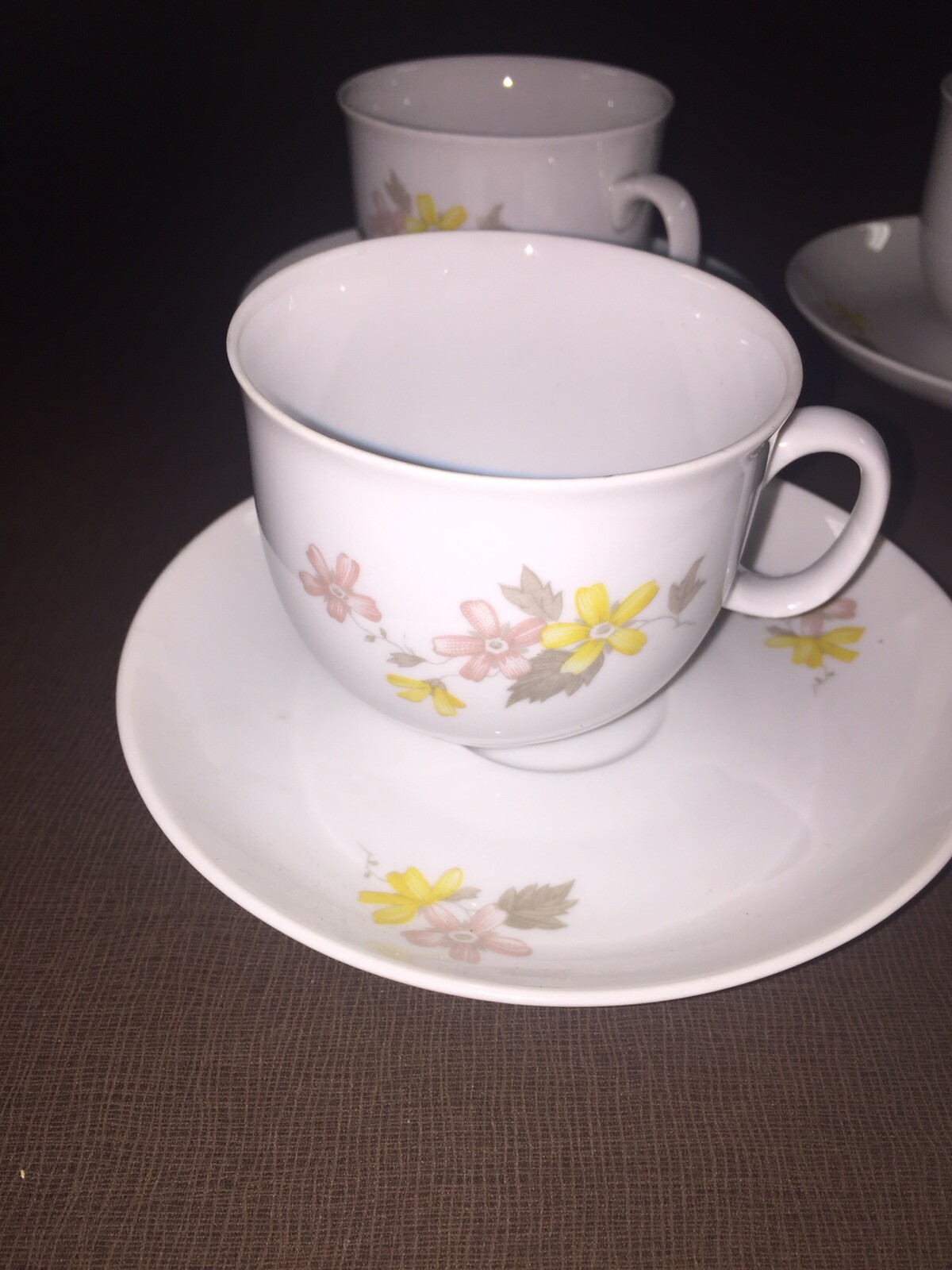 epiag czechoslovakia china Creamer And 4 Cup And Saucer Sets