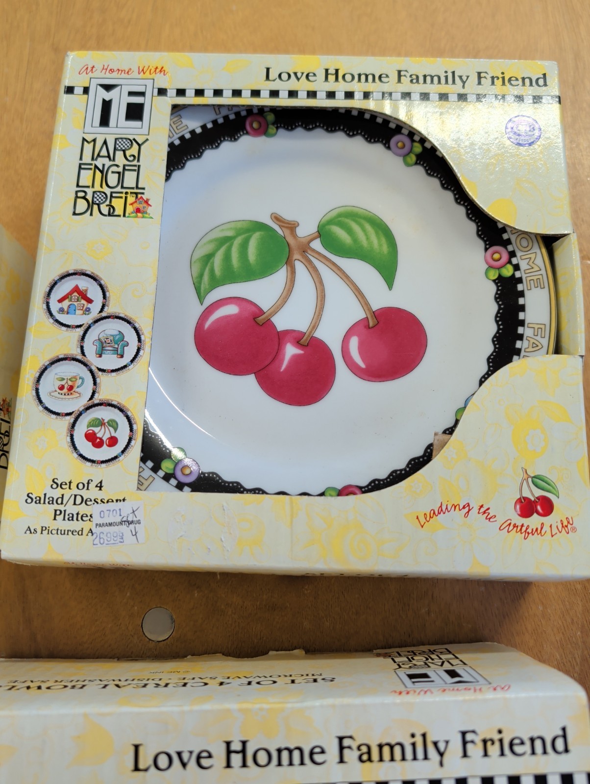 NIB Mary Engelbreit love home family friend 8 Person Dinner Place Setting – READ