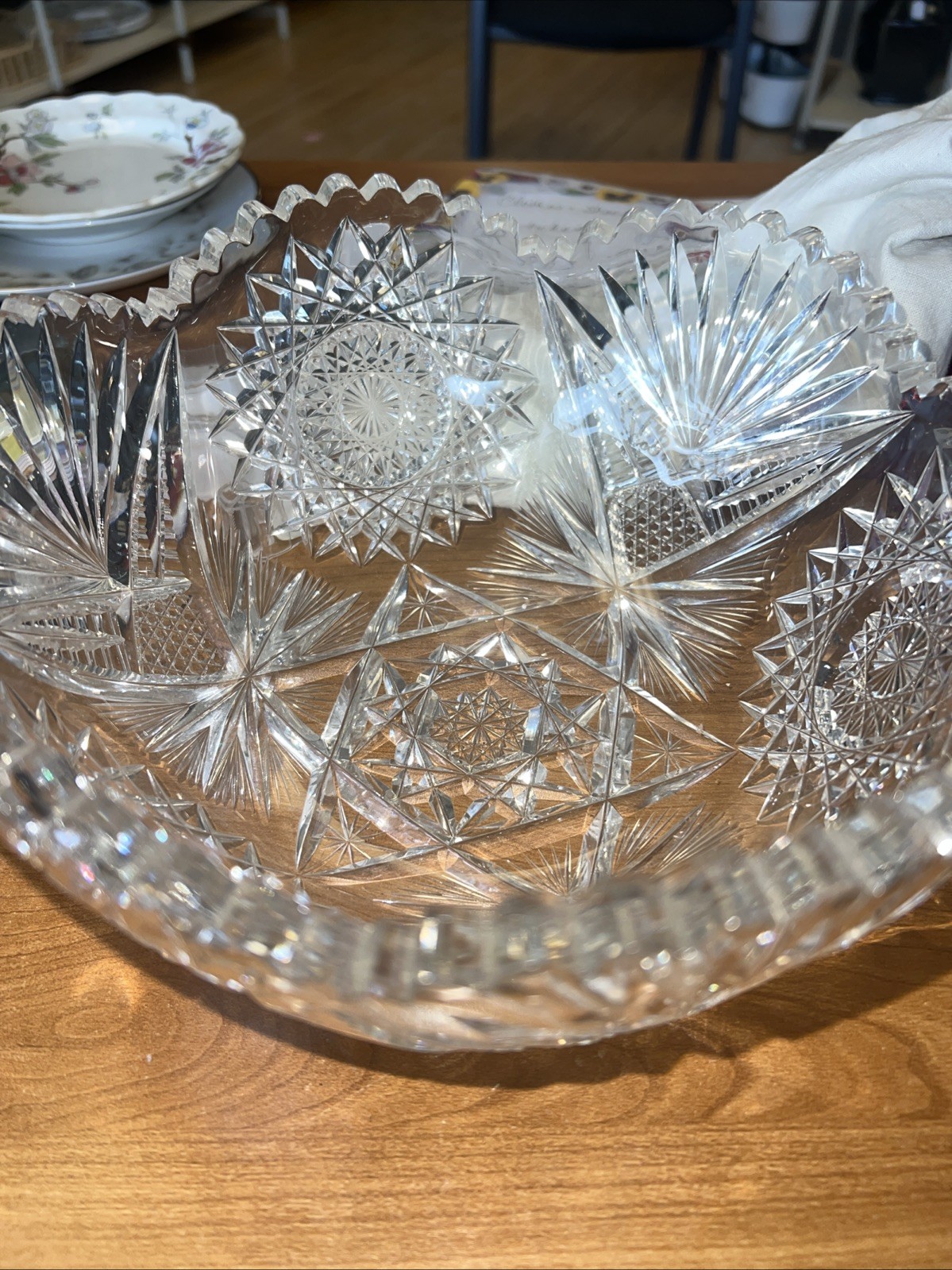 anerican brilliant cut bowl