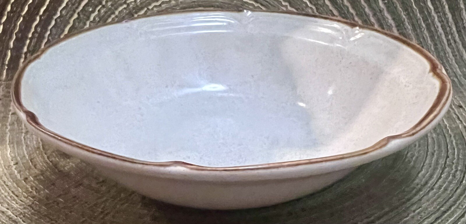 Hearthside Stoneware Autumn Fair Baroque Japan Soup Bowl 6.5in Vintage Set of 2