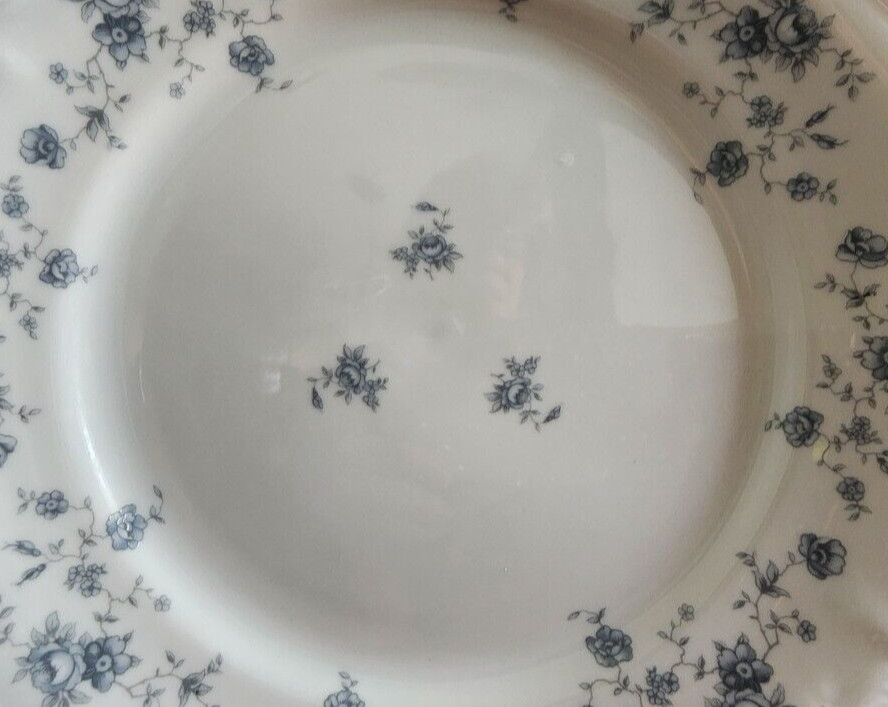 Blue Garland Dinner Plate (s) 10″ Porcelain Johann Haviland White Blue Platinum!