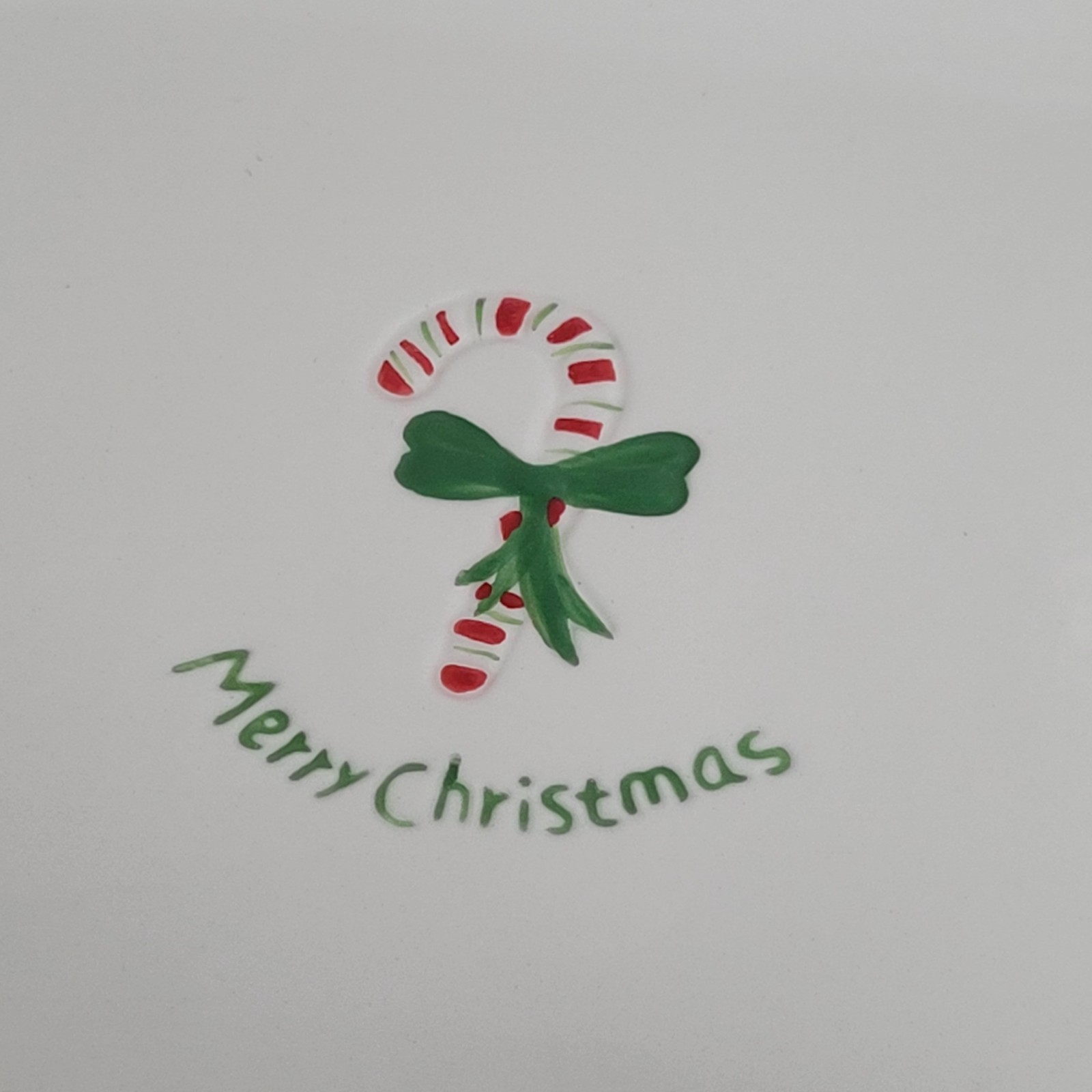 BIA Cordon Bleu | Set of 4 Square 7.25″ Dessert Plates | Christmas Theme