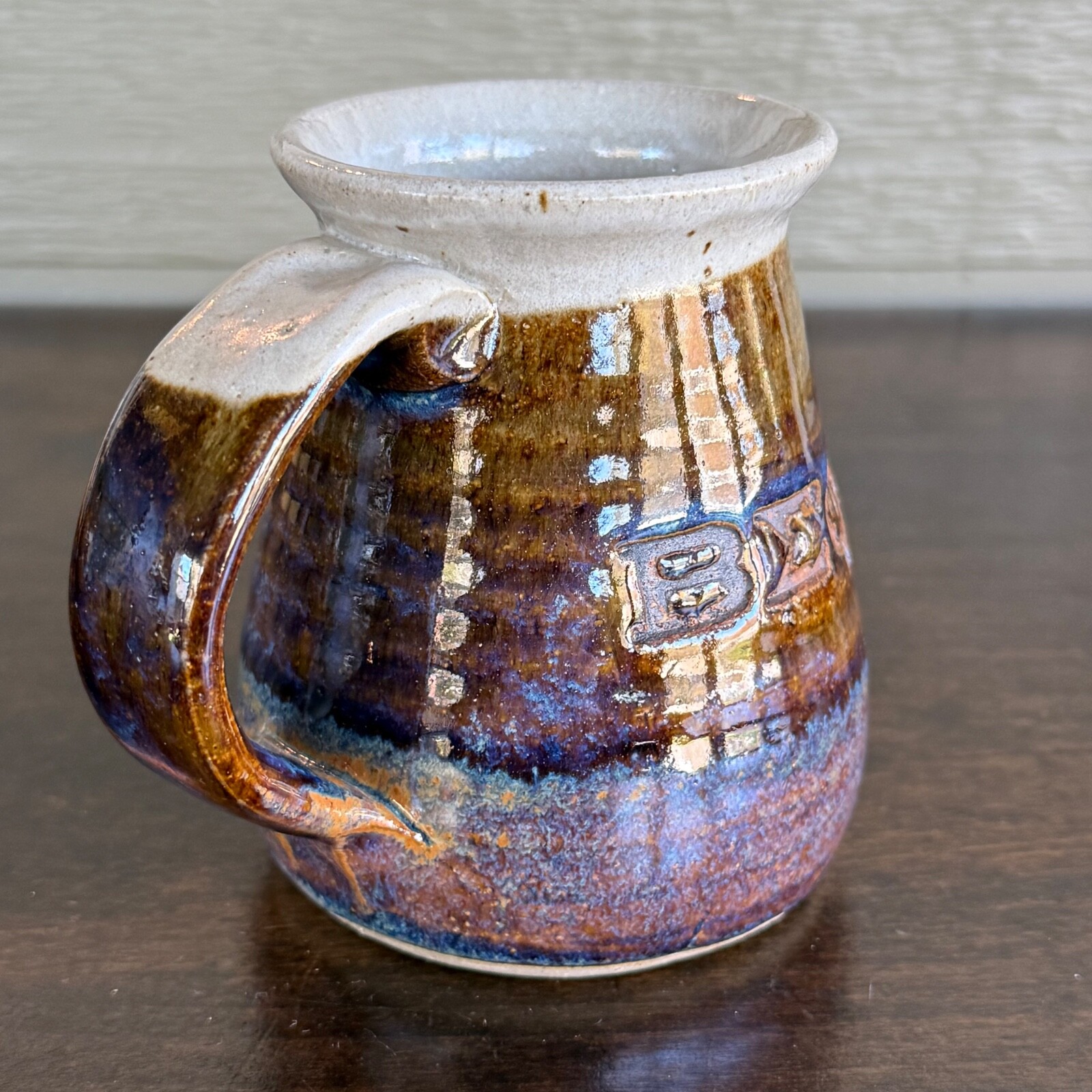 Vintage Barry Jepson Studio Art Pottery Coffee Mug 1979 Beta Sigma Phi Kansas