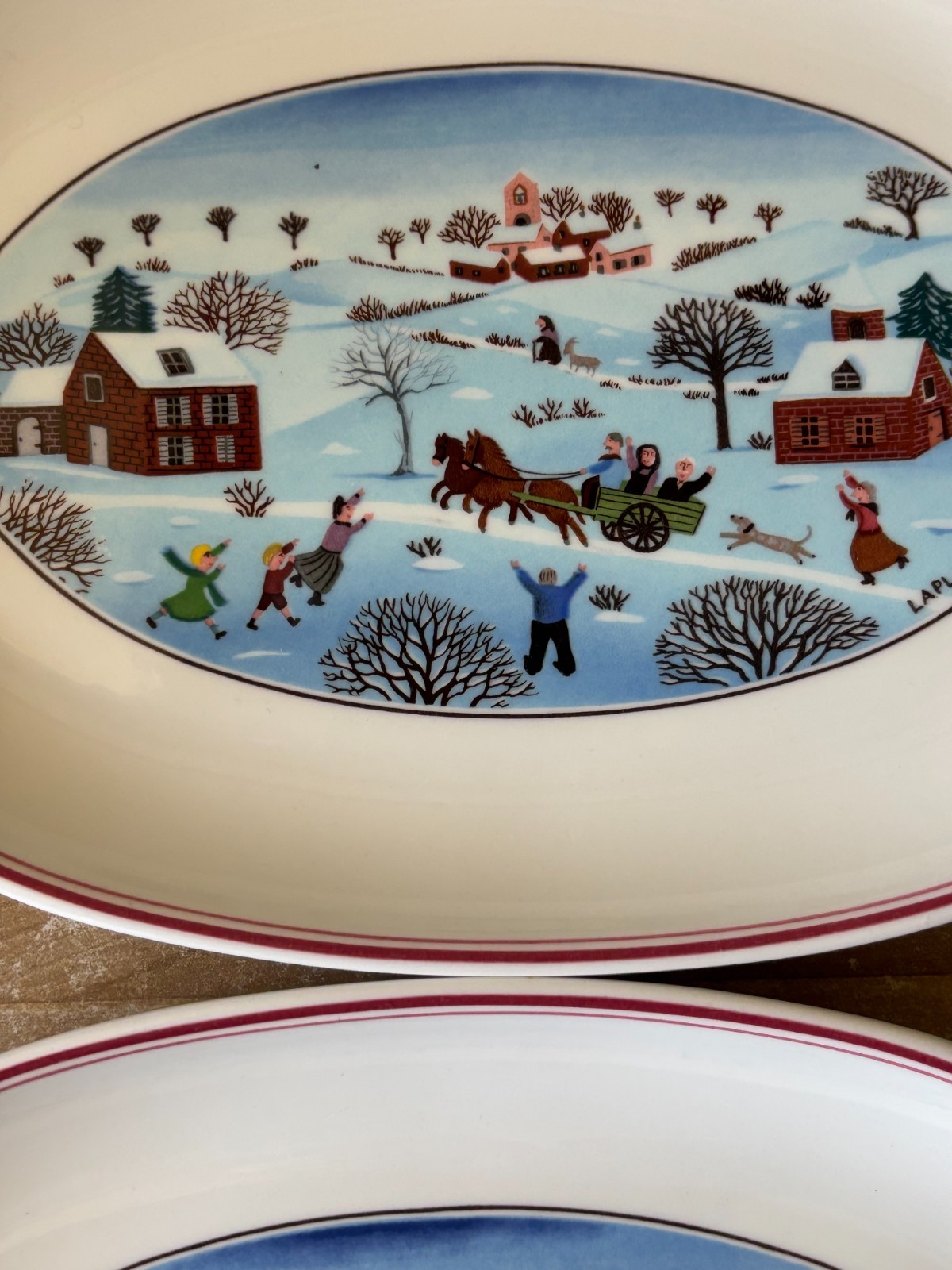 Villeroy & Boch Design Naif Christmas Set of 2 Pickle Trays