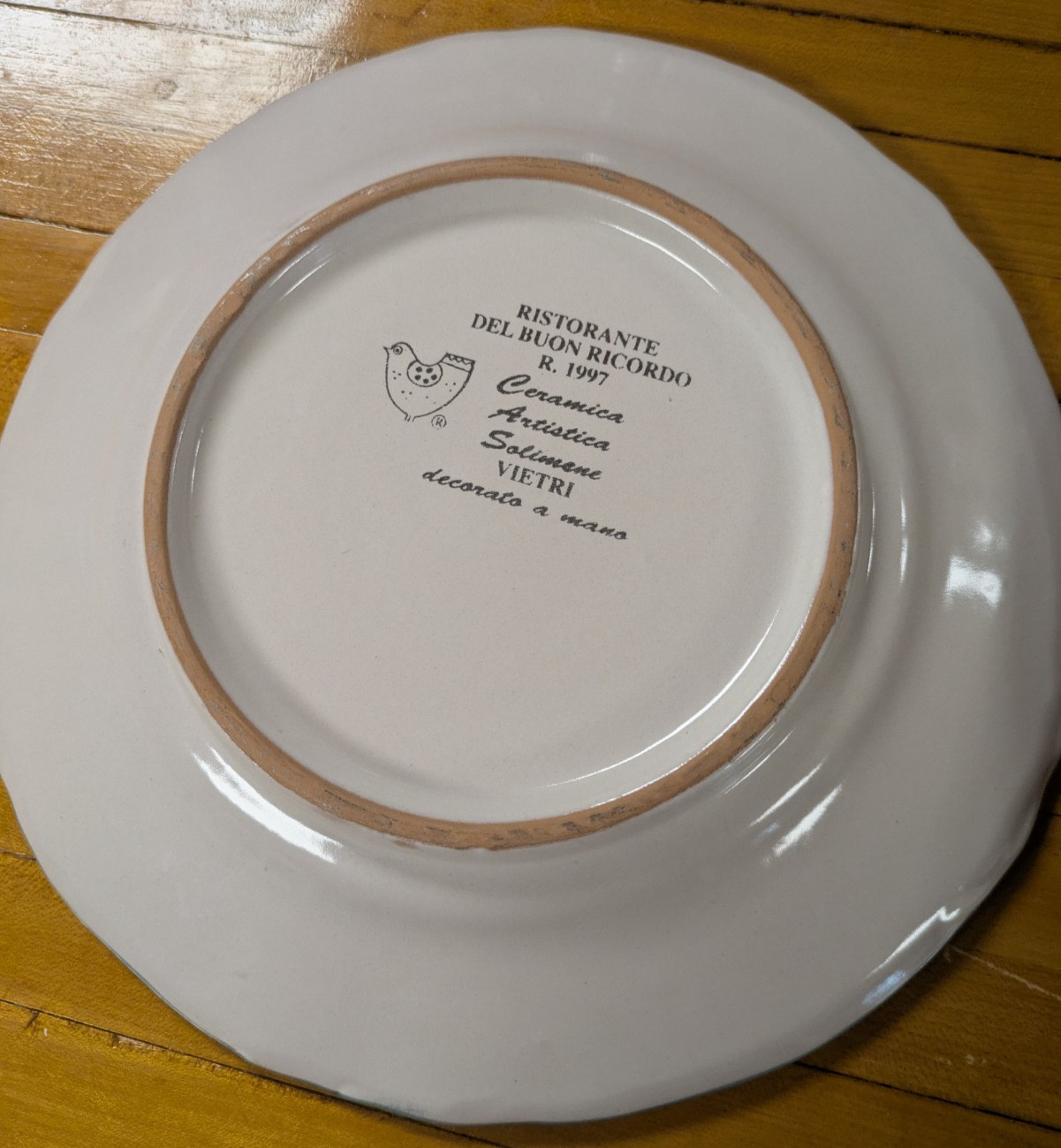 VTG Ristorante Agata e Romeo Rome Italy Ceramic Plate Michelin Restaurant Roma