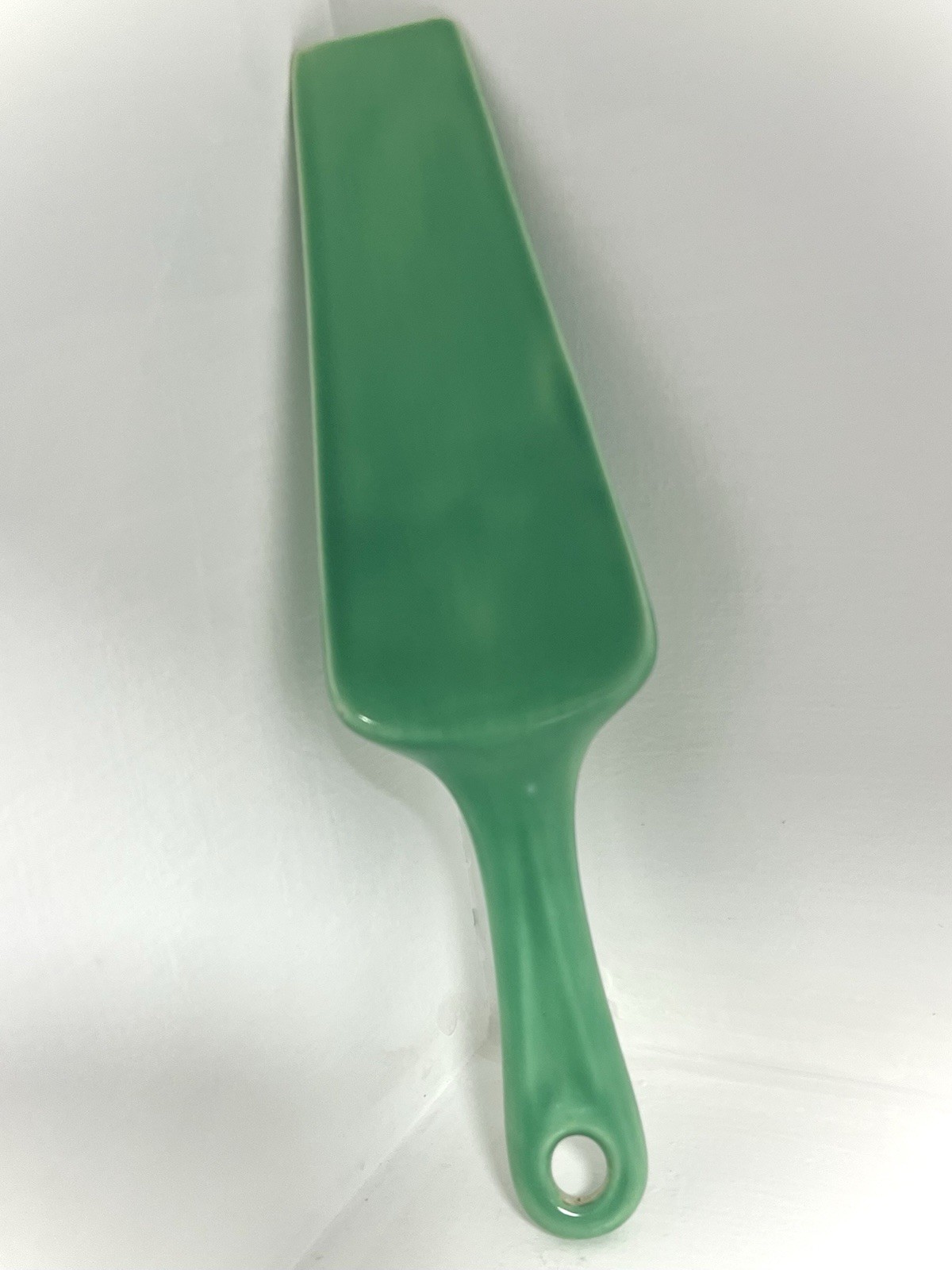Fiesta Original Green Cake Server, rare & perfect, HLC 1936
