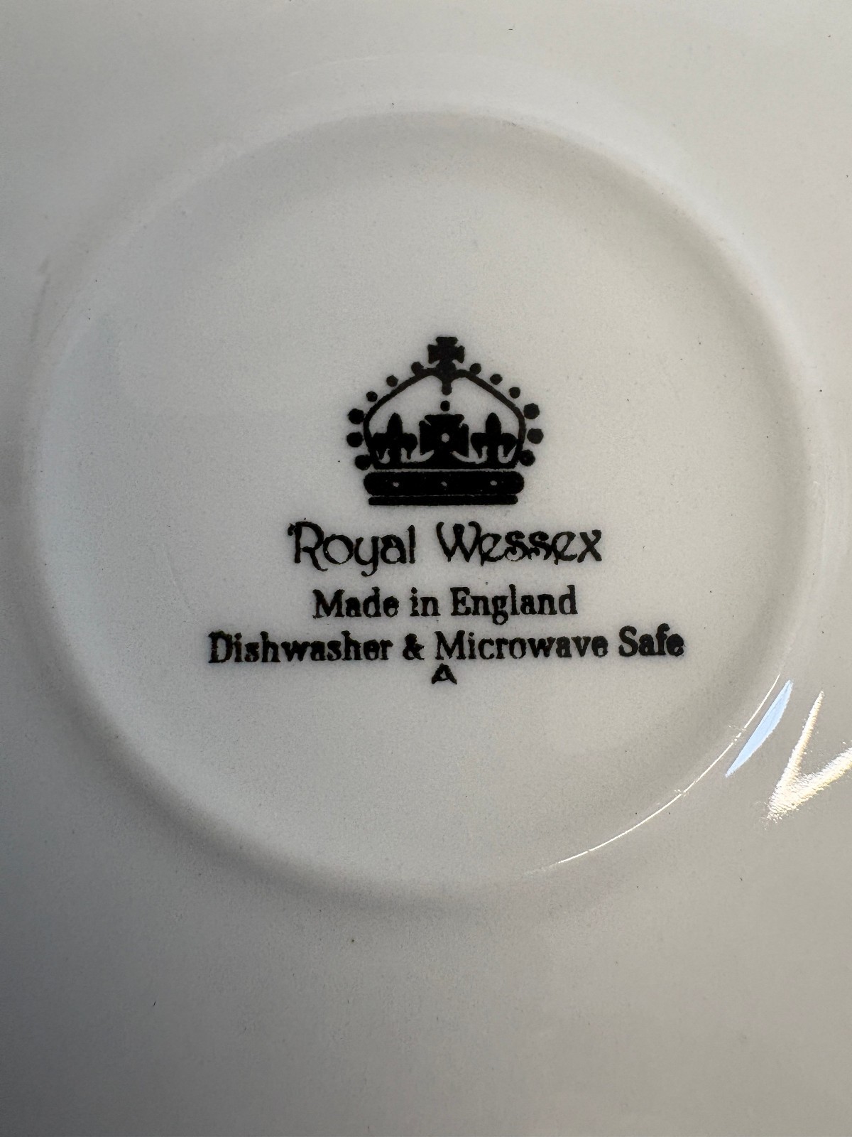 3 Royal Wessex England Blue Cottage Carriage Coach Horses Scene Saucers