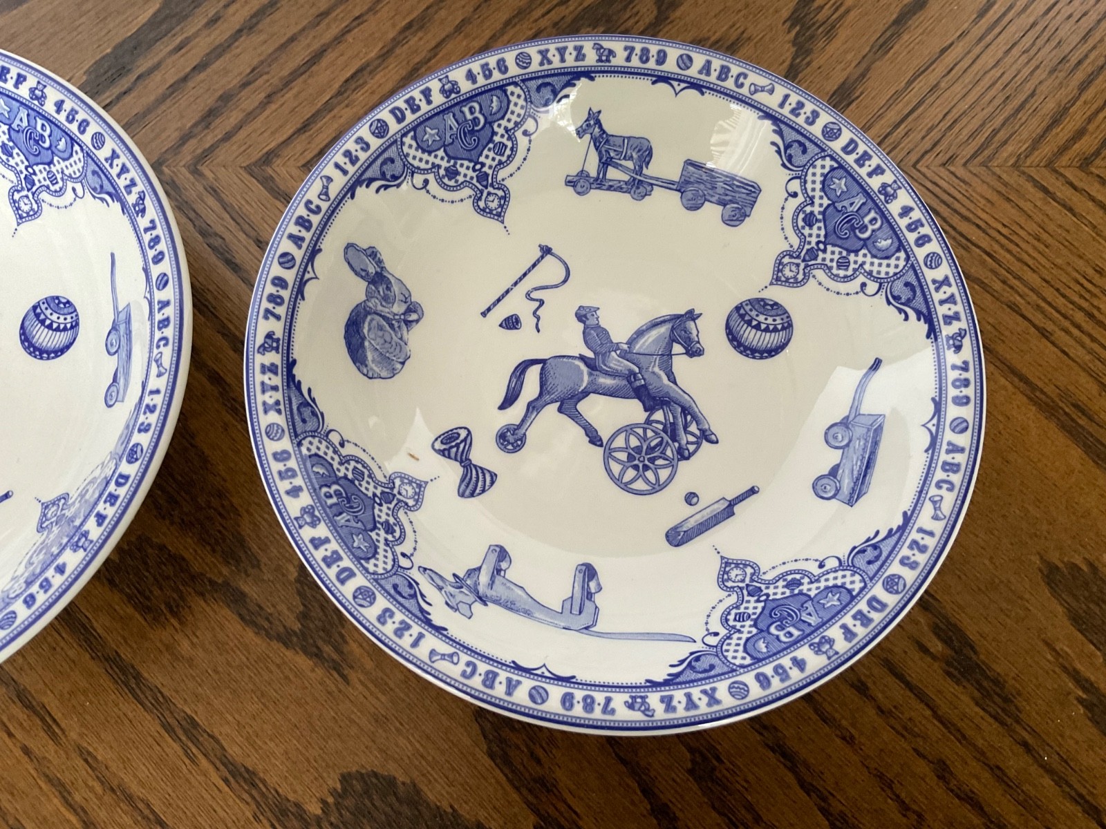 Spode Edwardian Childhood 2 Cereal Bowls 6 1/4″