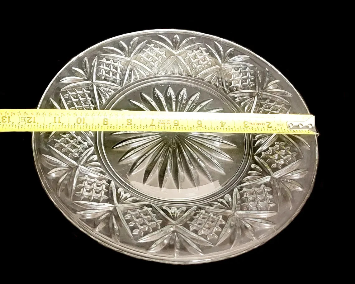 SHANNON CRYSTAL GODINGER DUBLIN Collection 12″ ROUND SERVING PLATTER TRAY PLATE