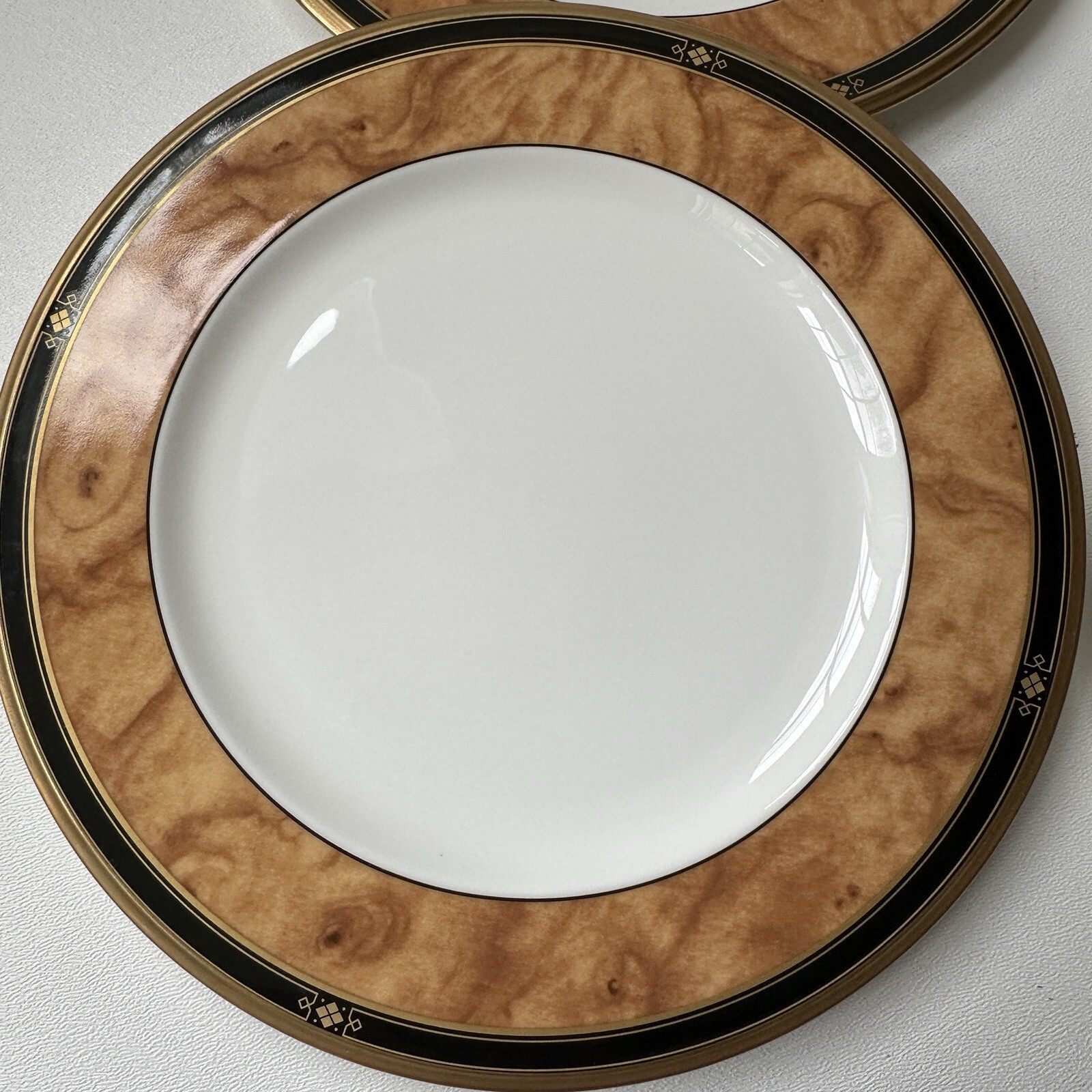 NORITAKE Cabot SALAD Plates 8.5″ Fine Bone China JAPAN MINT Set Of 6