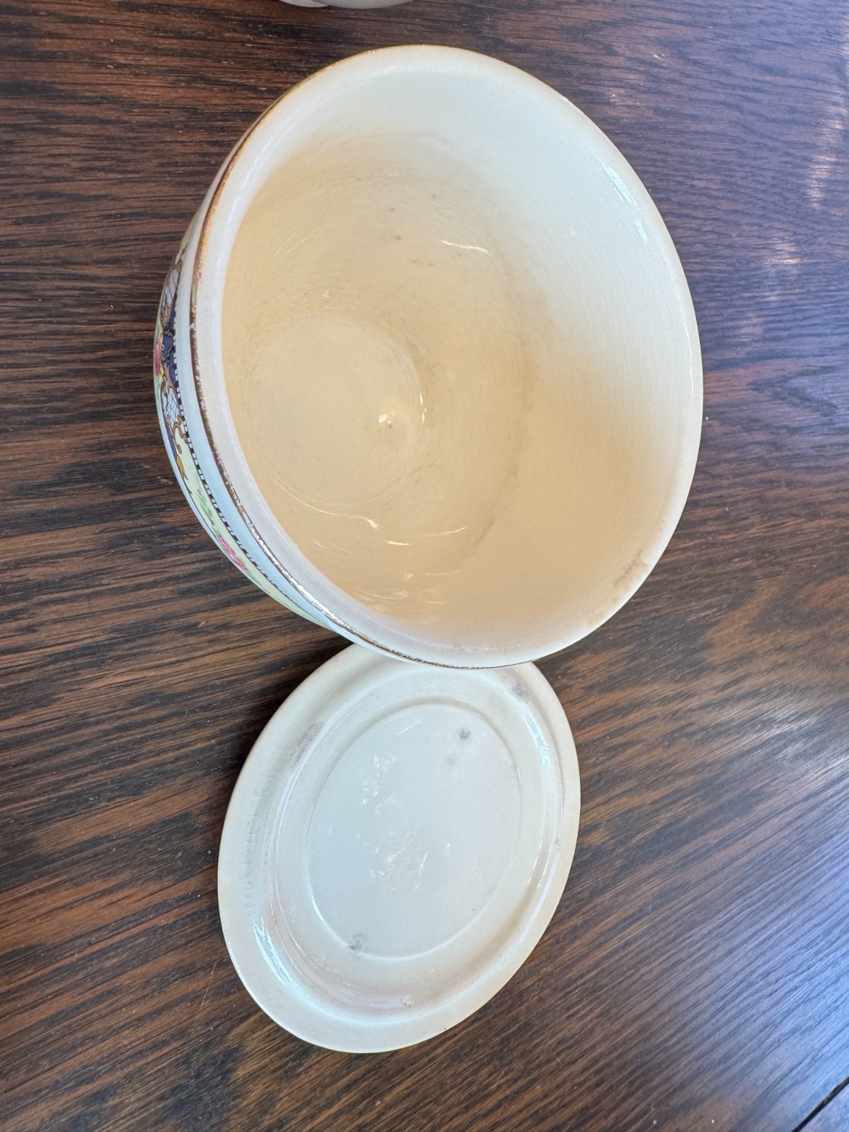 Universal Cambridge Oven Proof Bowls Beige Gold Rim Made In USA
