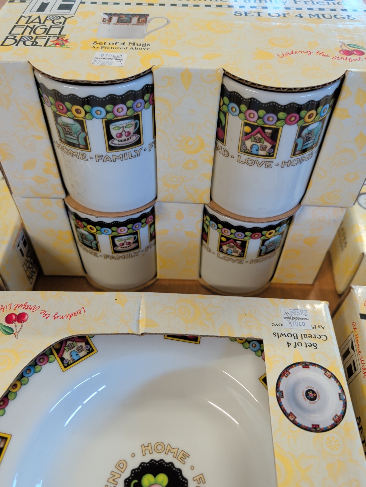 NIB Mary Engelbreit love home family friend 8 Person Dinner Place Setting – READ