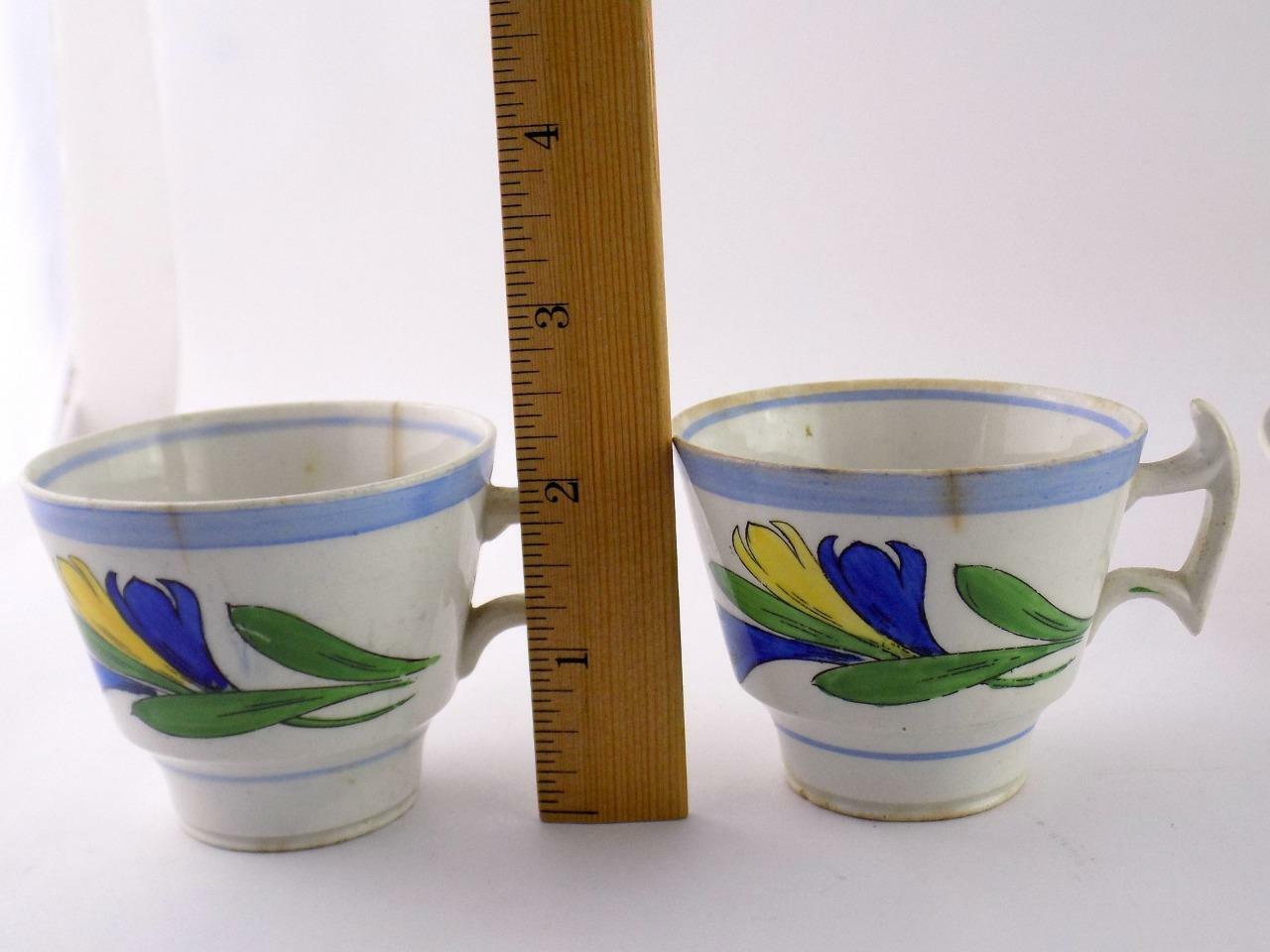Lot of 15 Pcs of Booths Silicon China Crocus Pattern Dinnerware Cups Dishes +