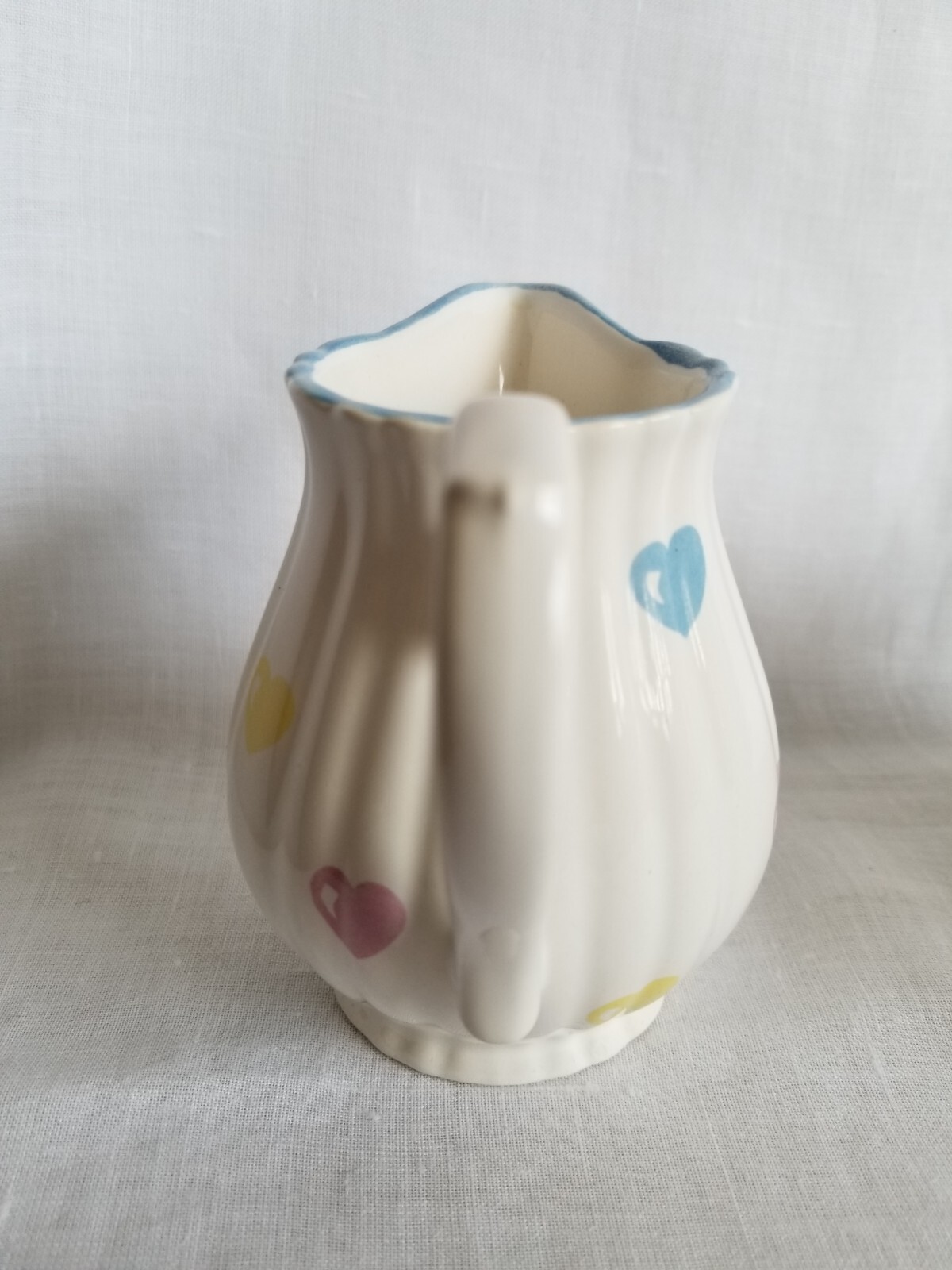 Tiffany & Co Limoges France Handpainted Pastel Hearts Creamer and Sugar Bowl