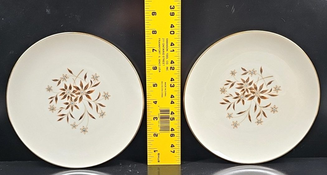 8 Lenox Starlight Salad Plate Set Vintage Flower Elegant Dining Dishes Retro Lot