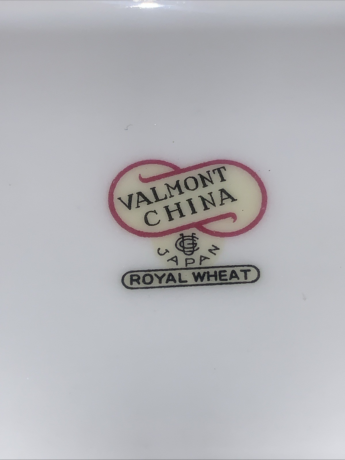 Vintage Valmont China Royal Wheat Covered Butter Dish With Lid Made In Japan