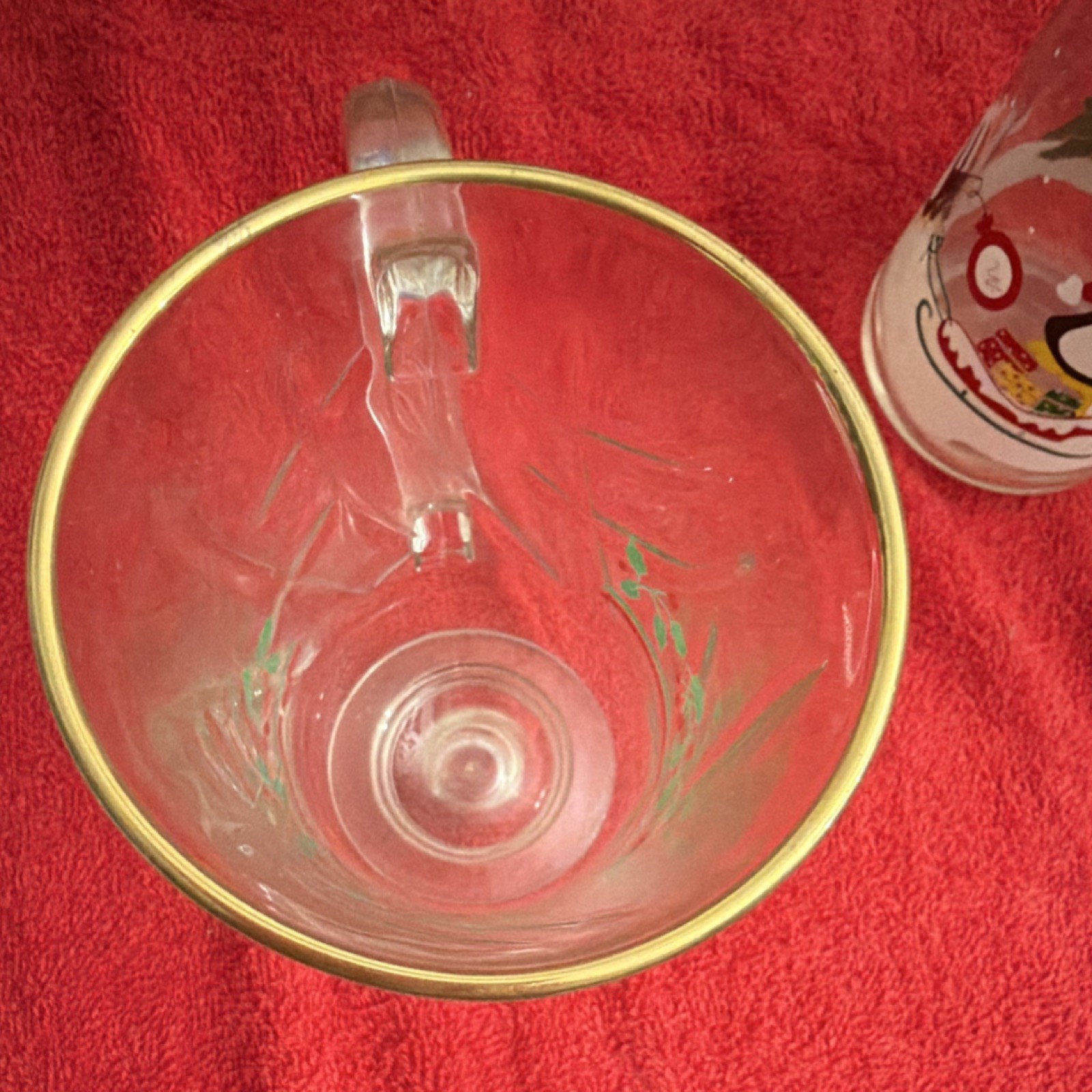 1980s vintage Arby’s coffee mug, berry chriatmas