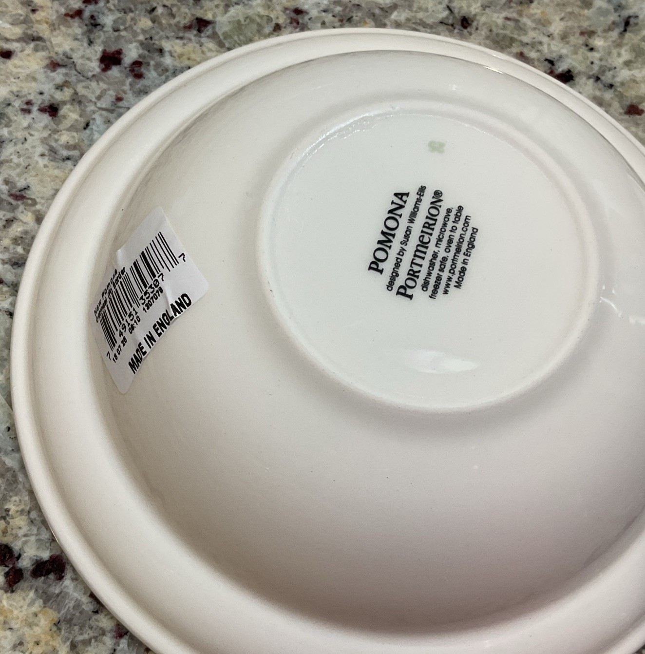 PORTMEIRION Set of 6 POMONA Rimmed Oatmeal Bowls – 6.5 in Made In England NWT