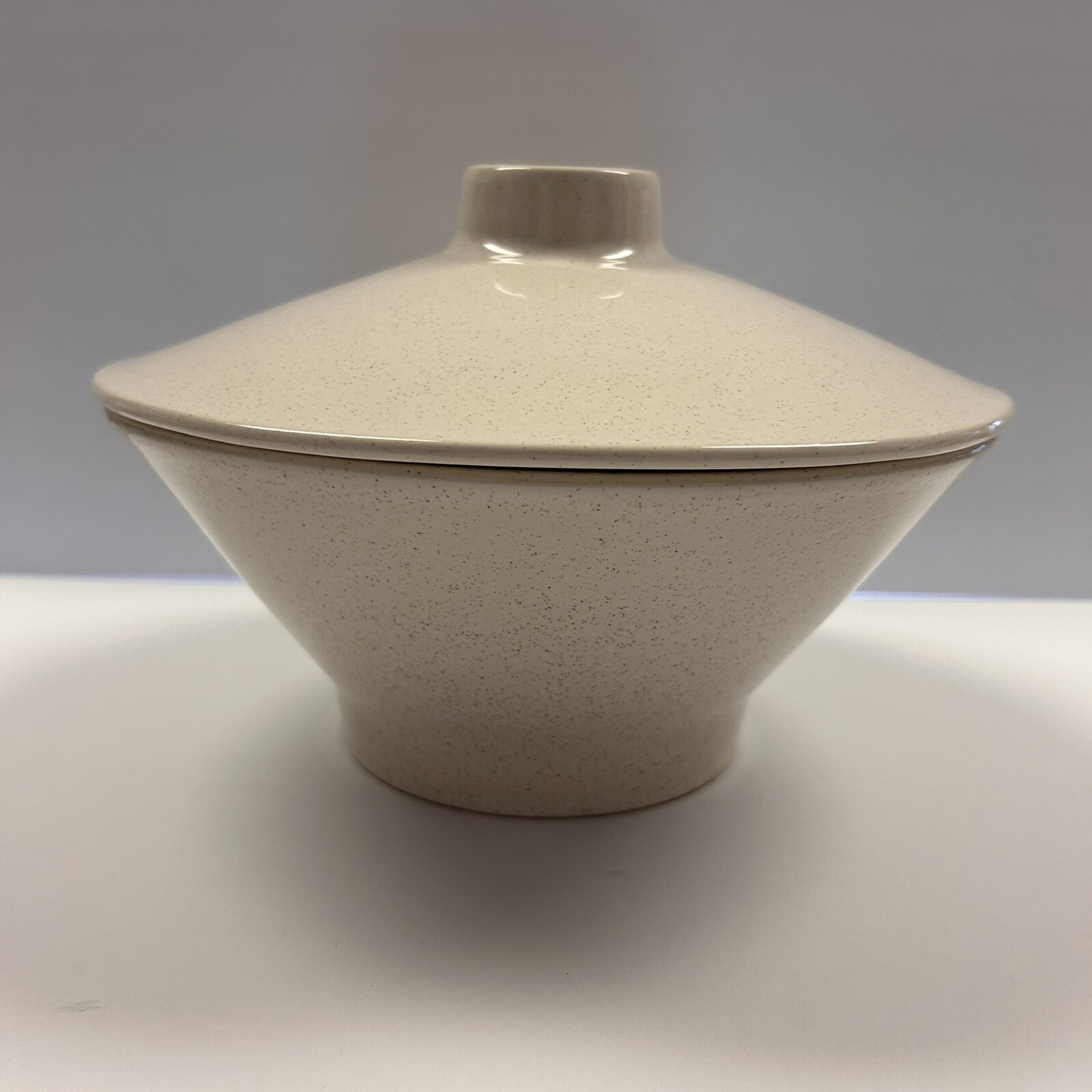 Pfaltzgraff 2 QT Aura Casserole Dish. with Lid Cream with Fleck Oven Proof RARE