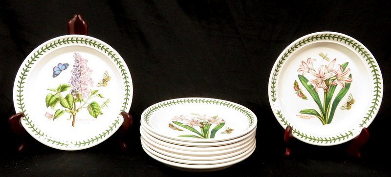 Portmeirion Botanic Garden Salad Plate – U CHOOSE – Flowers, Butterfly -NEW MARK