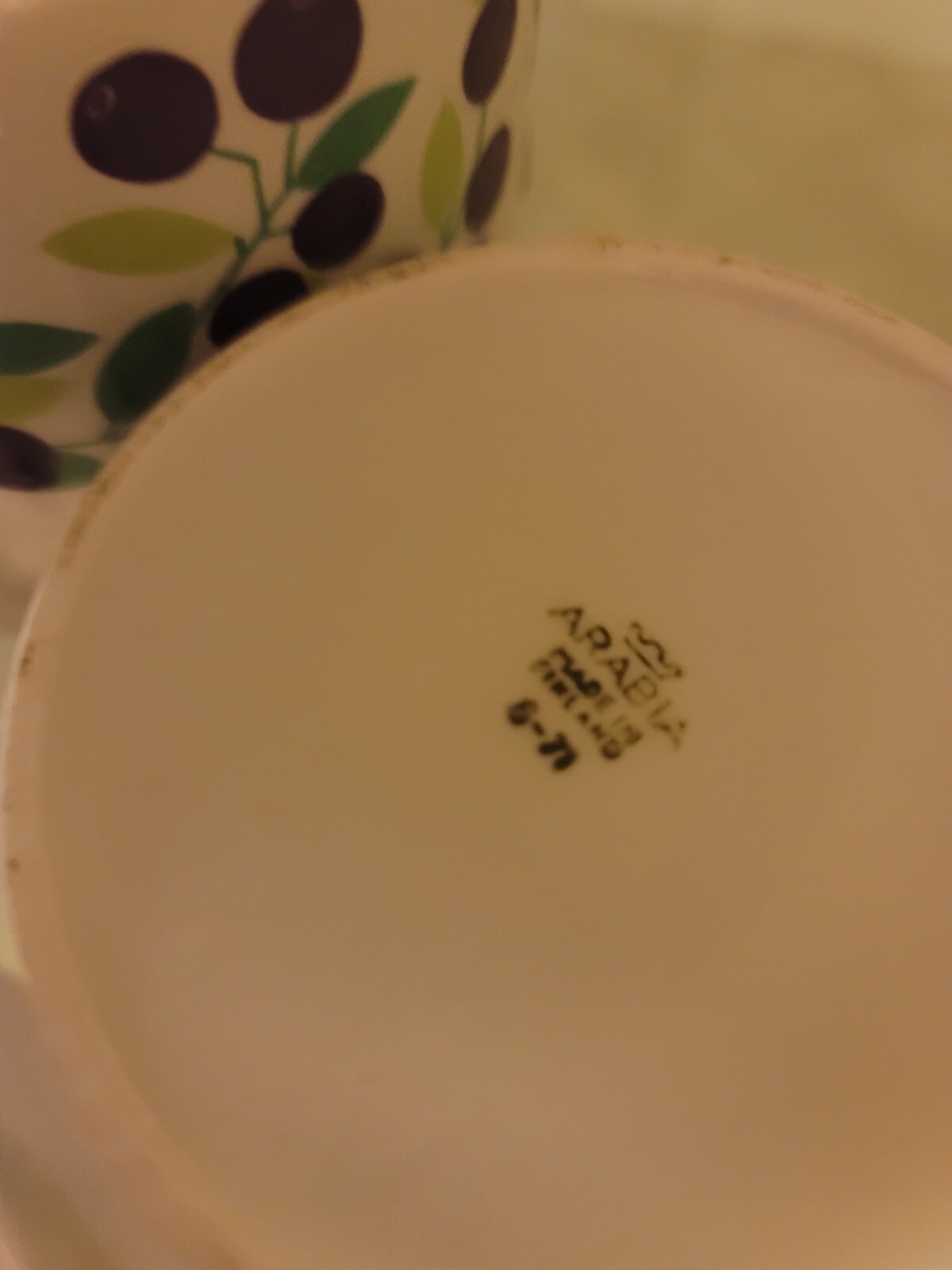 Arabia Finland Pomona Made In Finland