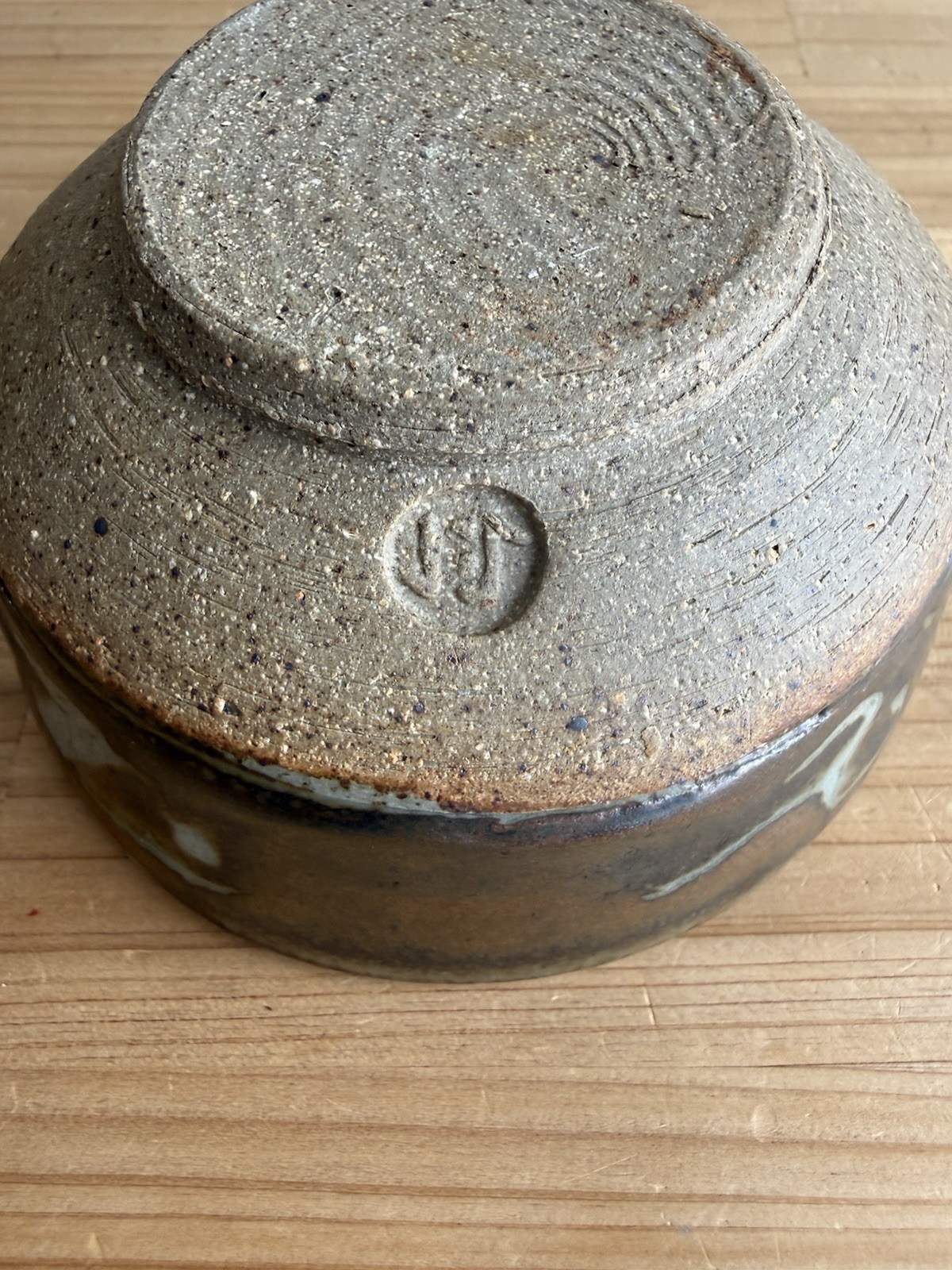 Vintage Pottery Ceramic Bowl w/ Makers Mark Matcha Tea Bowl Home Decor