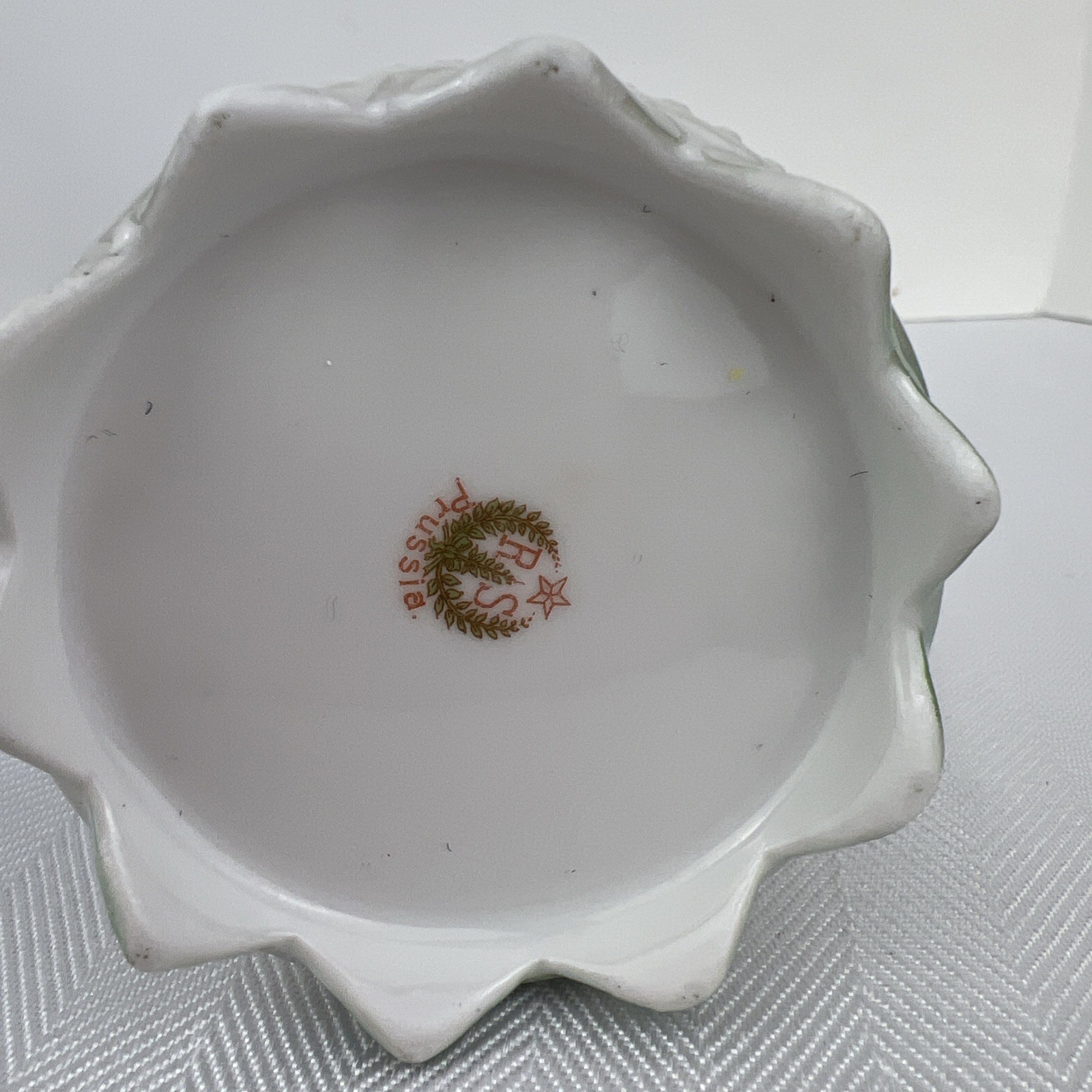 Antique RS Prussia RED MARK Porcelain Teapot Chocolate Pot Sugar Creamer Set