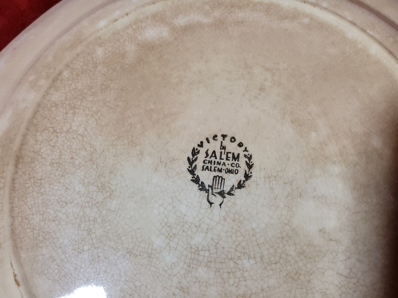 Vintage Victory by Salem China Co., Salem OH Serving Plate