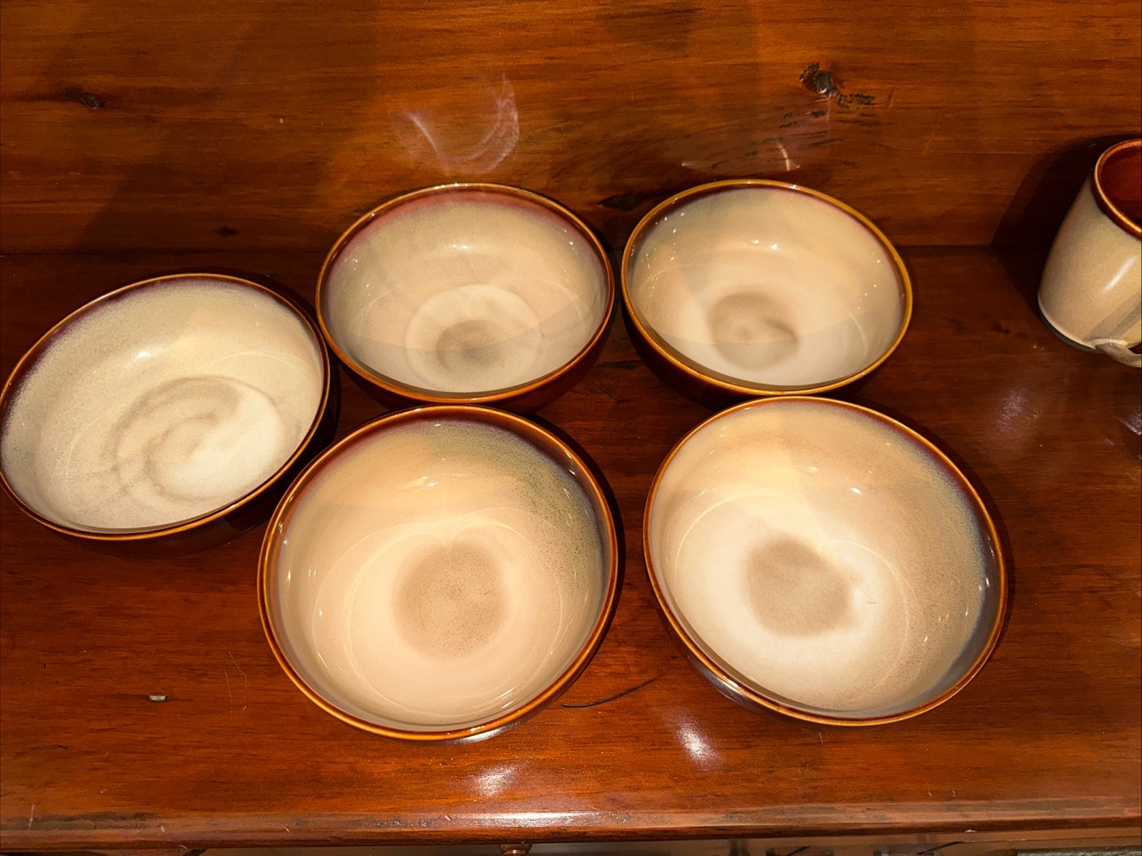 Nova Brown by SANGO Two Toned Drip Glaze Pottery Set