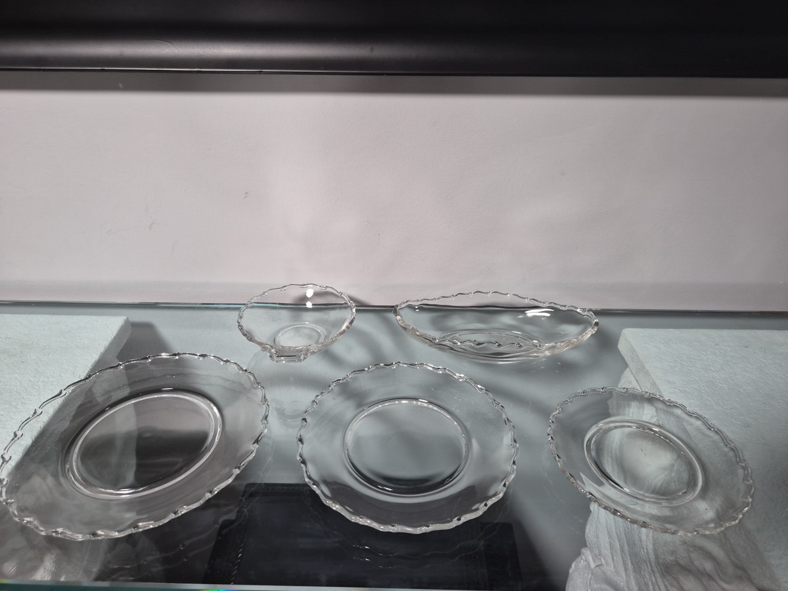 *Set Of 5* Fostoria Art Deco Century Clear Glass