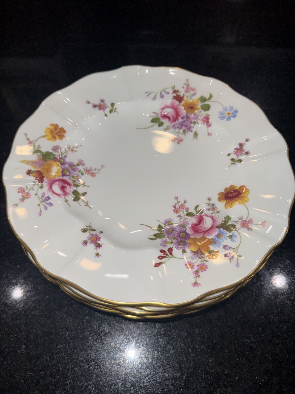 Royal Crown Derby “Derby Posies” Dinner Plate. English Bone China