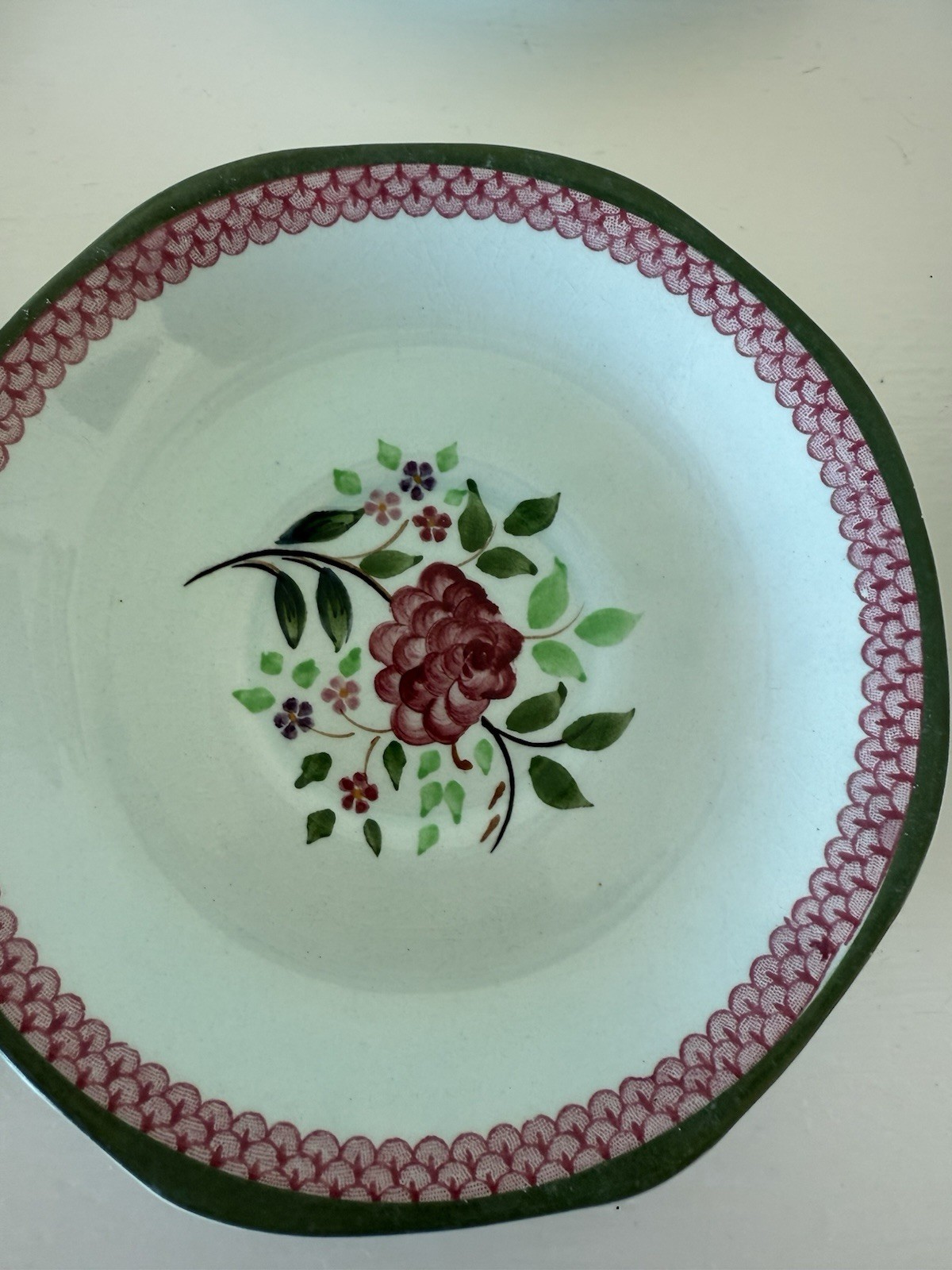 Adams Calyx Ware Mandalay Hand Painted Large Serving Collection