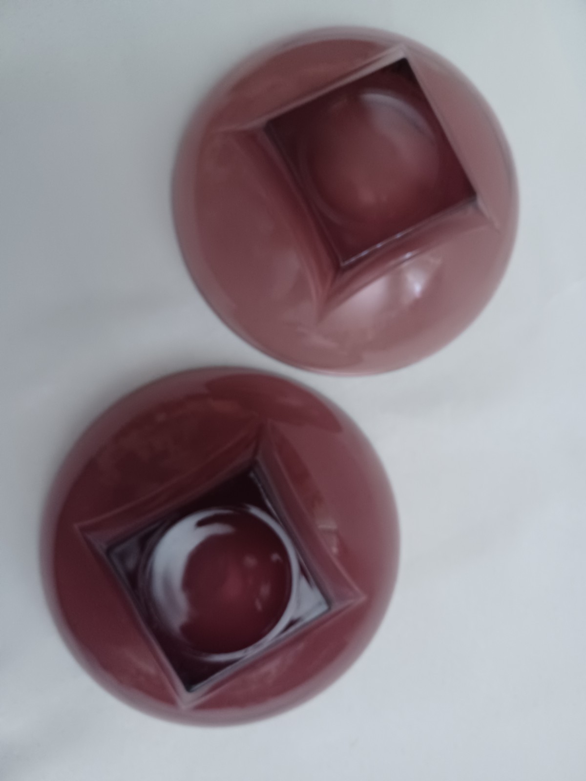 Hazel Atlas Glass Colony Moroccan Salad Bowls (2) MCM Amethyst 6″ Soup Cereal