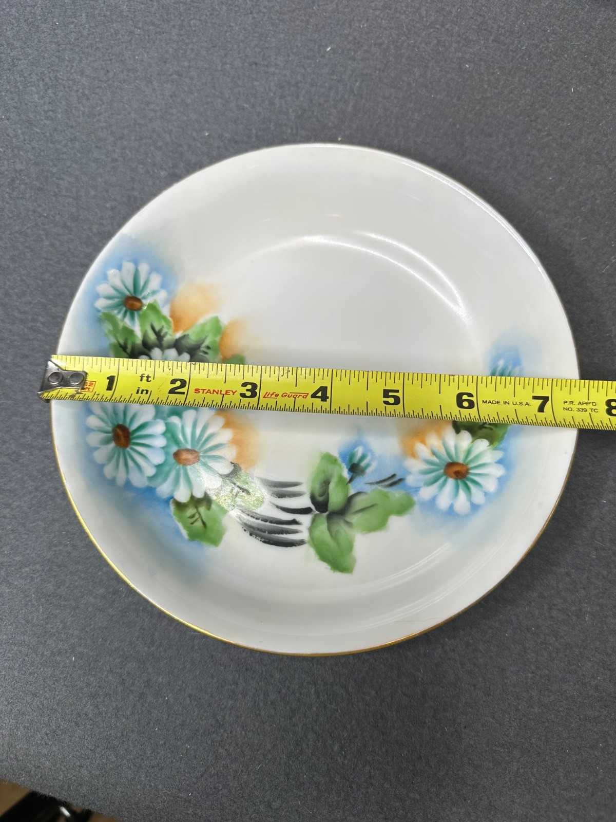 Vintage Set of (11) Hand Painted Thomas S Bavaria 7.5″ Bread Plates
