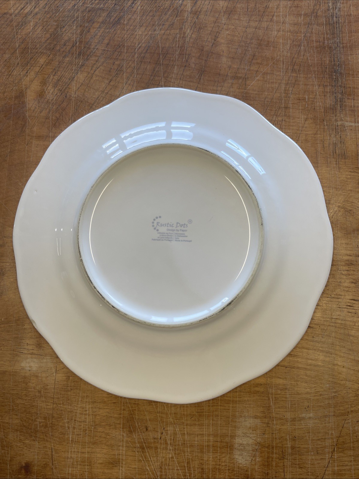 Fapor Portugal RUSTIC DOTS WHITE Dinner Plate 11 3/4 in 1 ea 3 available