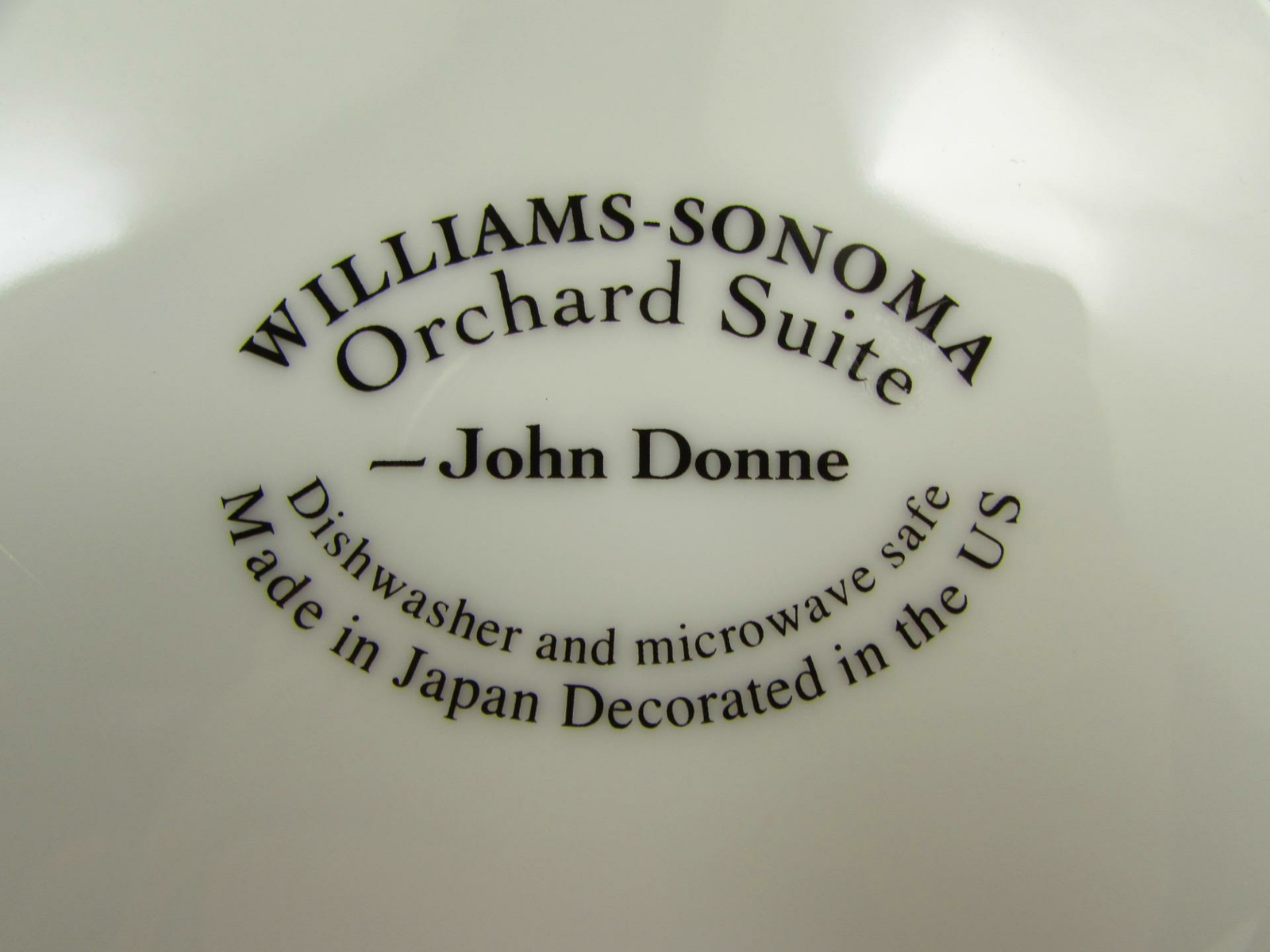 Orchard Suite by Williams-Sonoma Salad Plate Script On Edge Cherries Center B169