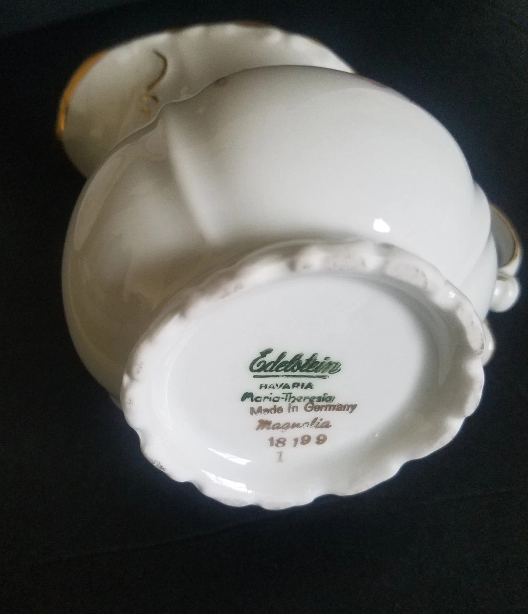 Vintage Edelstein Bavaria Maria Theresa 14 Pc Tea Service Magnolia China Set