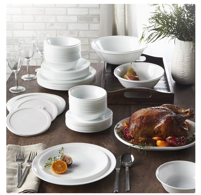 Corelle Livingware Winter Frost White 10.25″ Dinner Plate, Set of 6