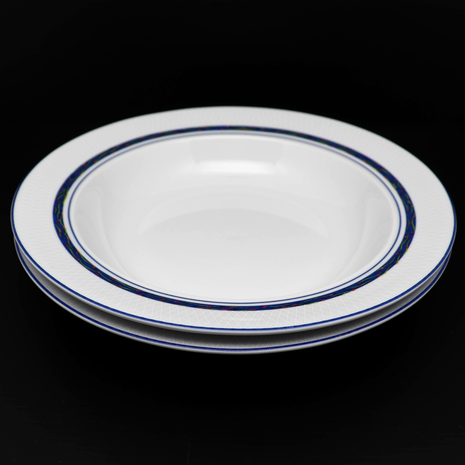 (2) Dansk New Scandia Rim Soup Bowl Portugal 8 3/4 in