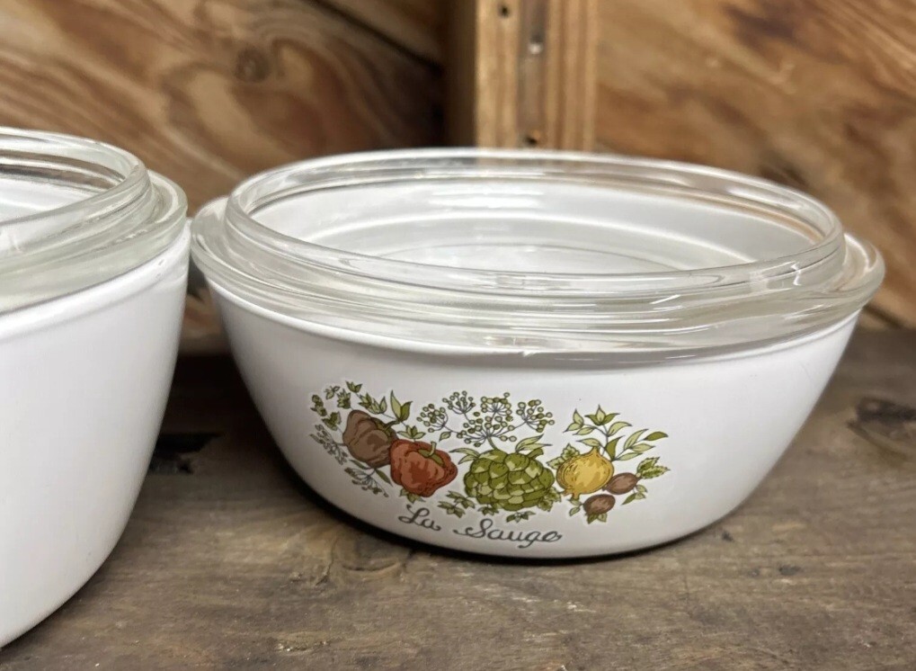 Set of 3 Corning Spice of Life P-81-B P-82-B, P-83-B Saucepan Skillet 6pc EXC